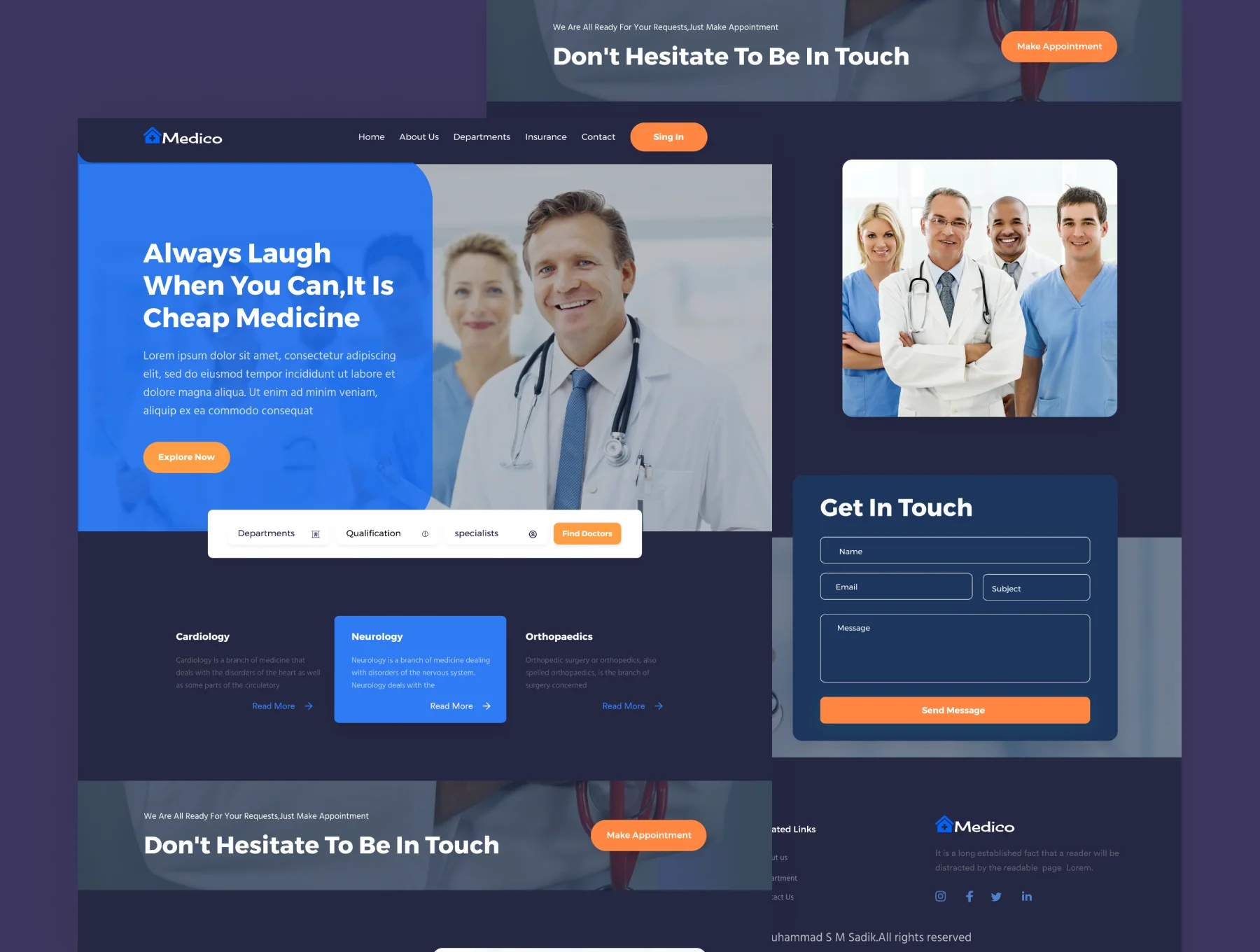 Medico-Medical Landing Page 3