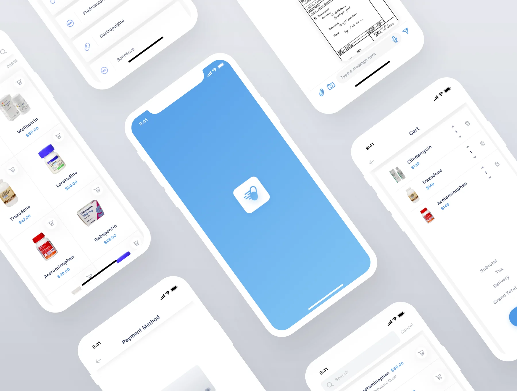 Medico medicine iOS app UI kit 6