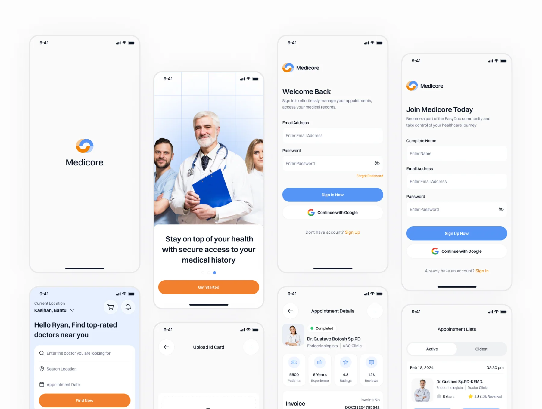 Medicore - Doctor Appointment Mobile App 5