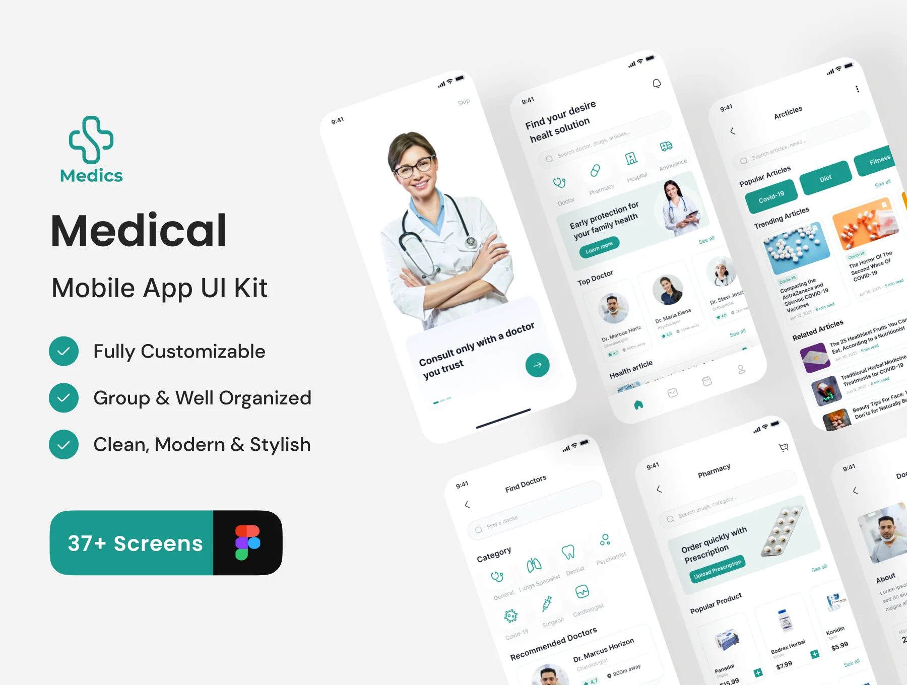 Medics - Medical App UI Kit