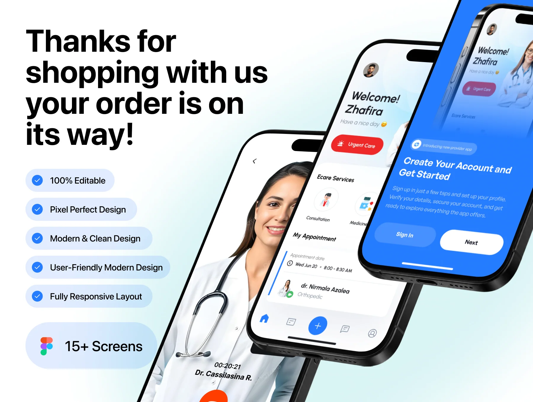 MediCure – Clinic & Doctor Appointment Booking UI Kit 6