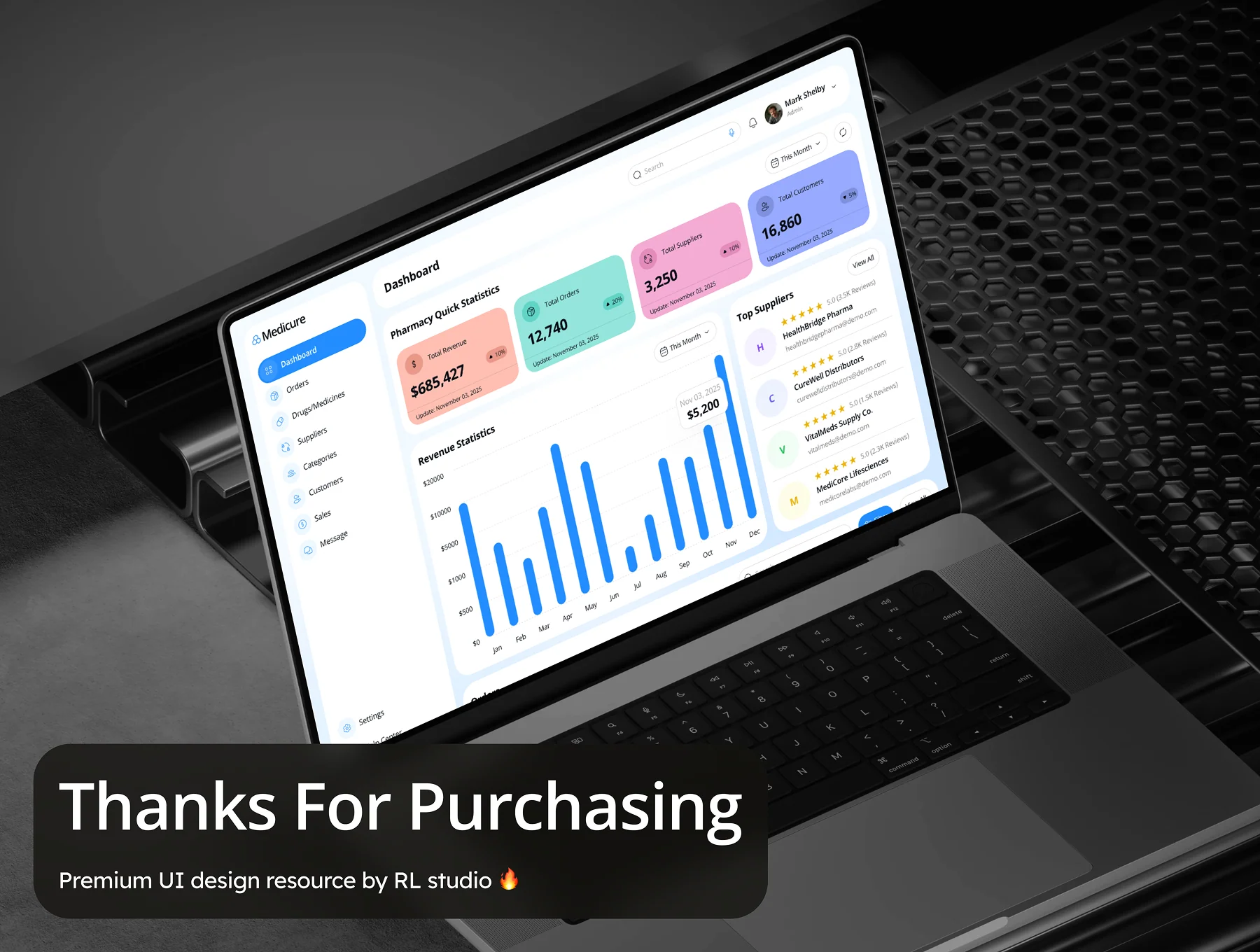 MediCure - Pharmacy Management Dashboard Admin UI Kit 8