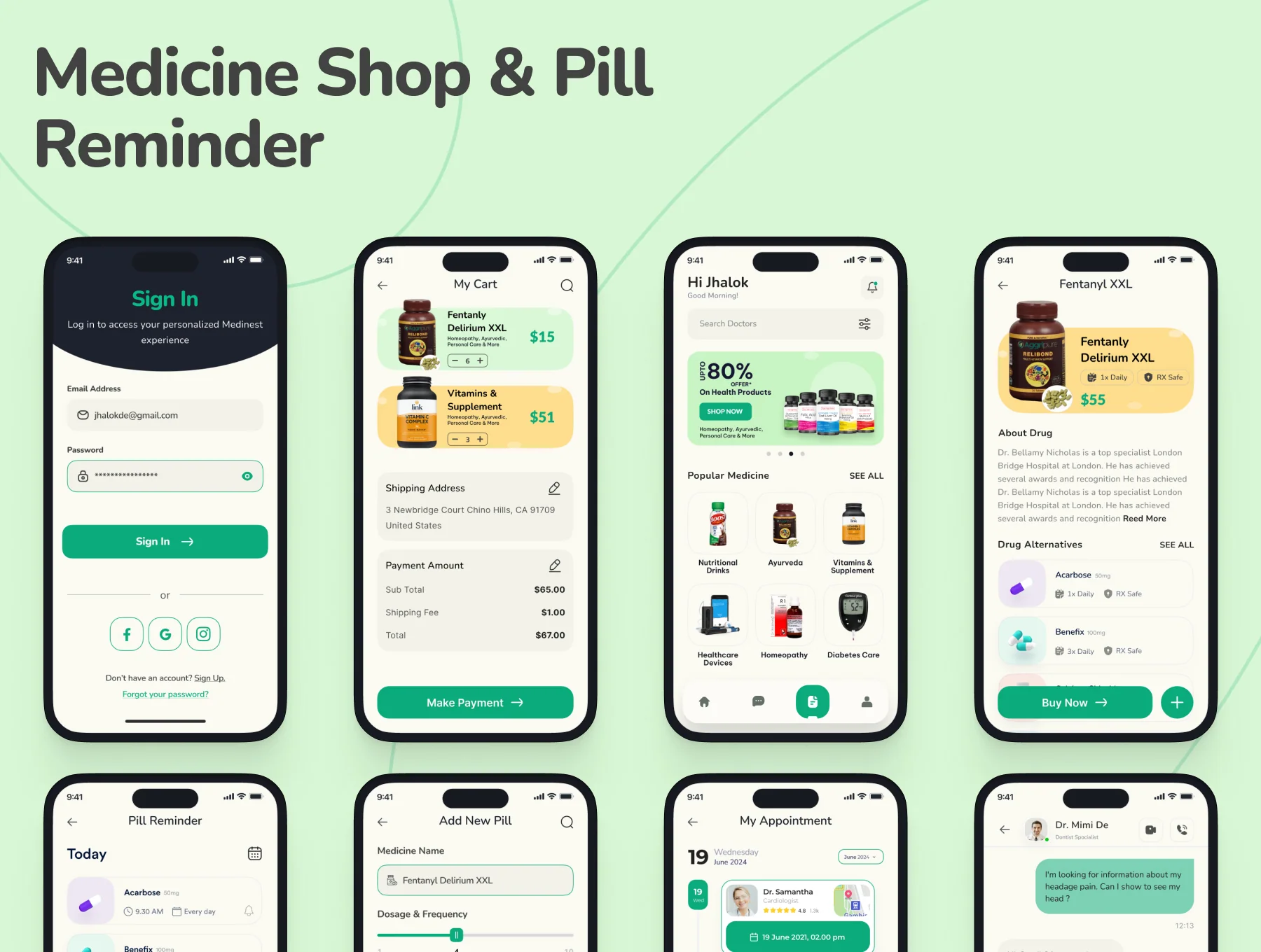 Medinest- Medical UI Kit 4