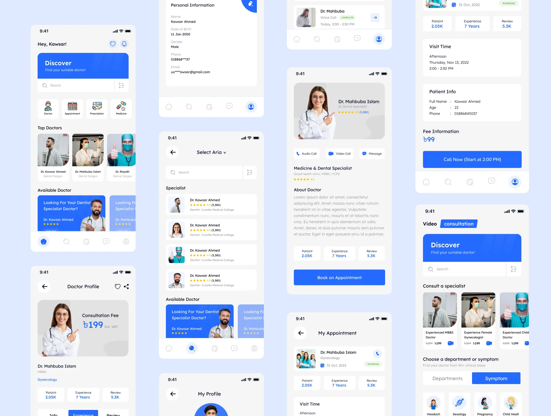 Medinova - Online Doctor Consultation App UI Kit 5