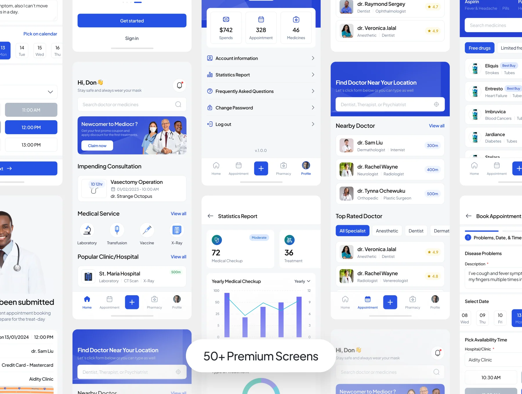 Mediocr: Health Care App UI Kit 5