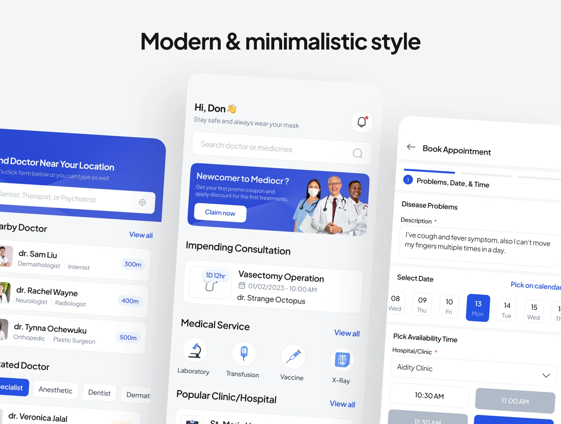 Mediocr: Health Care App UI Kit 7