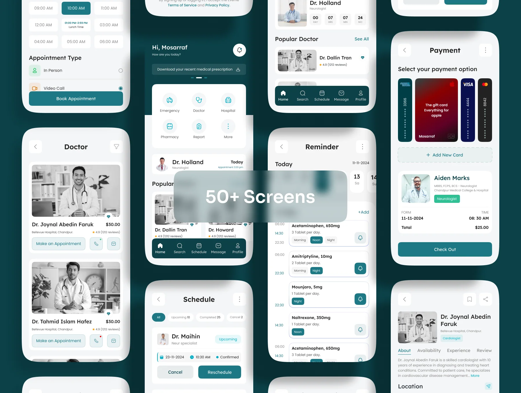 Mediqa - Medical Mobile App UI Kit 3