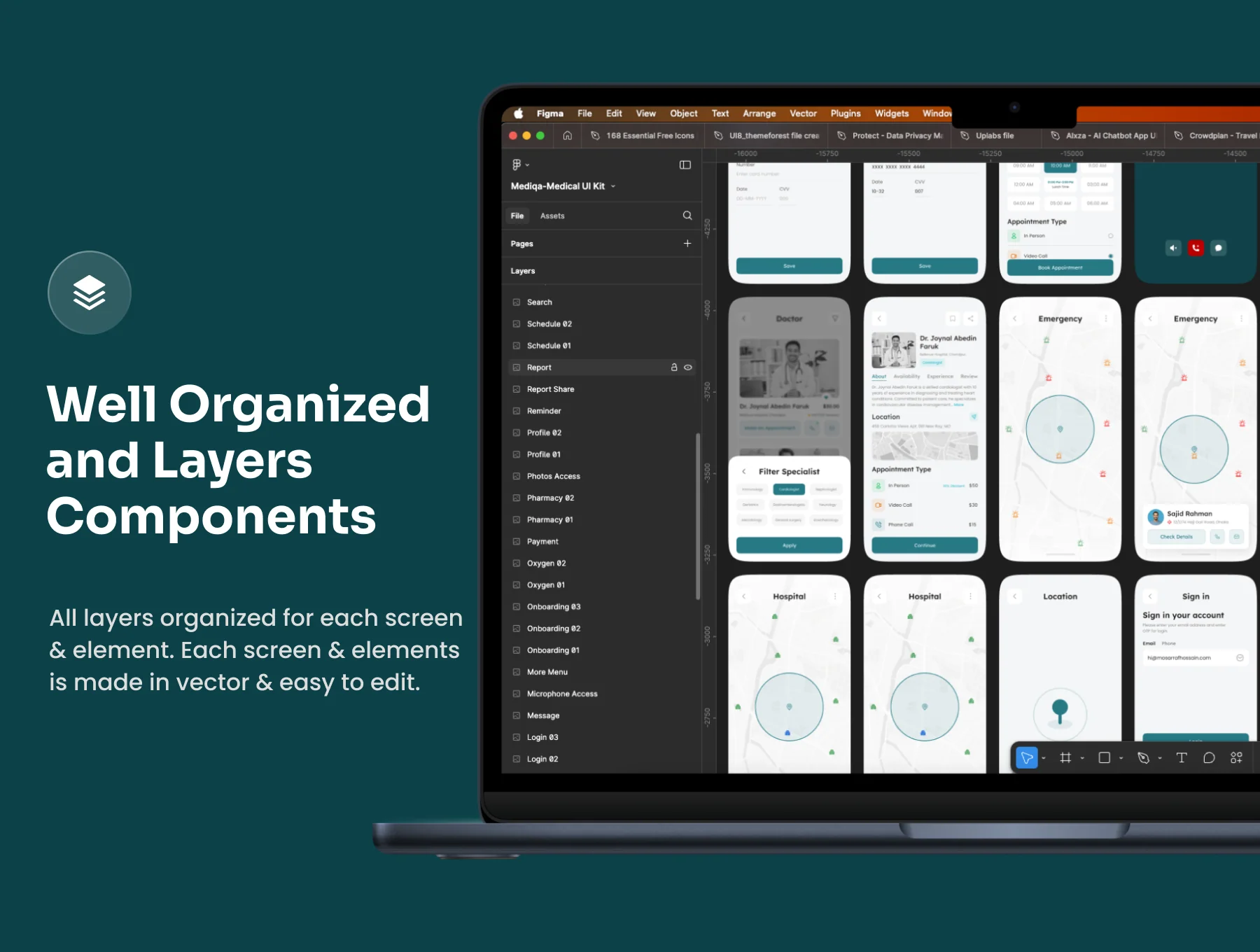 Mediqa - Medical Mobile App UI Kit 4