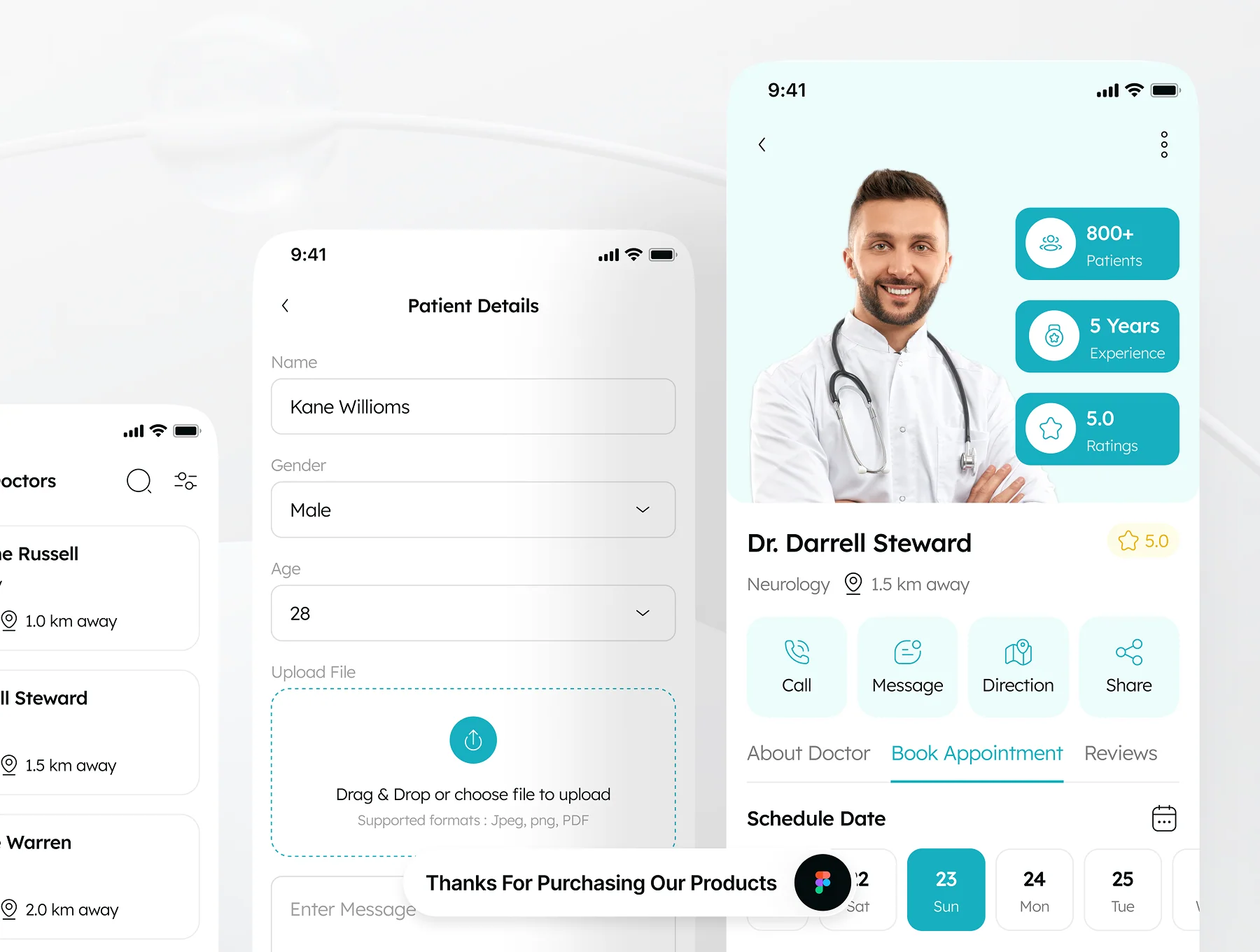Meditab - Online Doctor Appointment App UI Kit 8