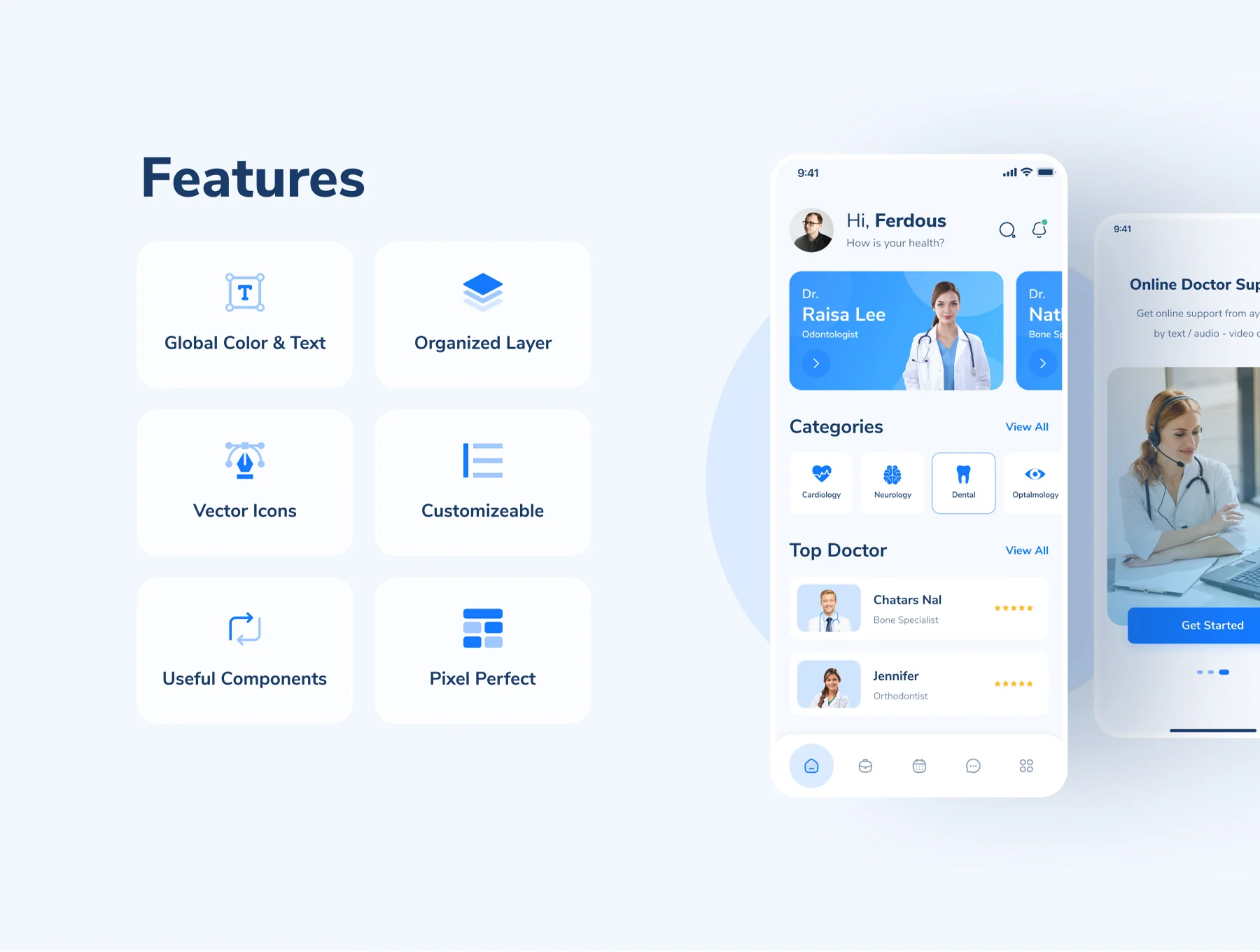 MediTalk-Medical App UI Kit 3