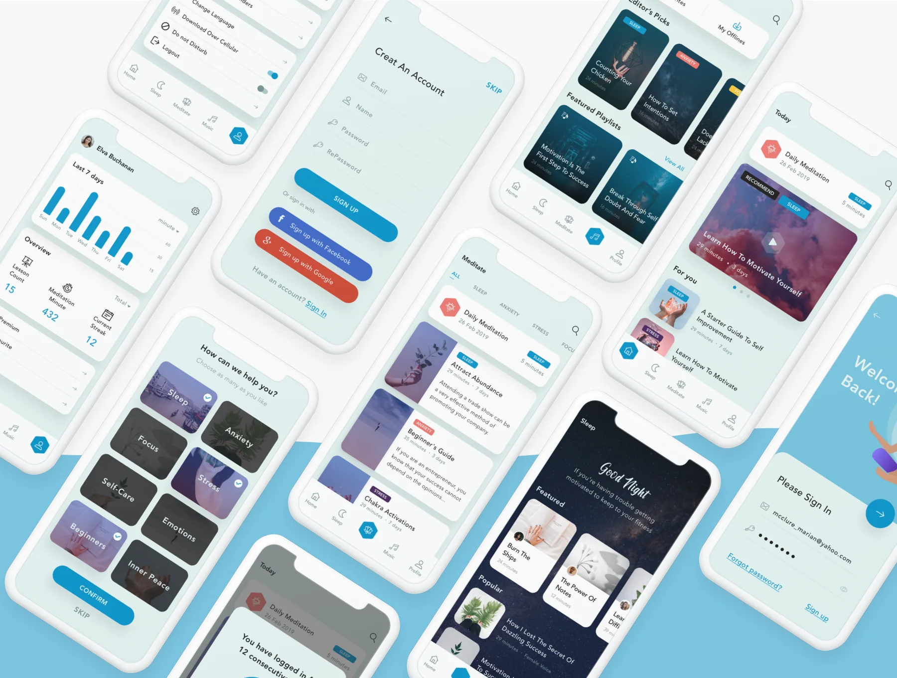Meditation UI Kit 4