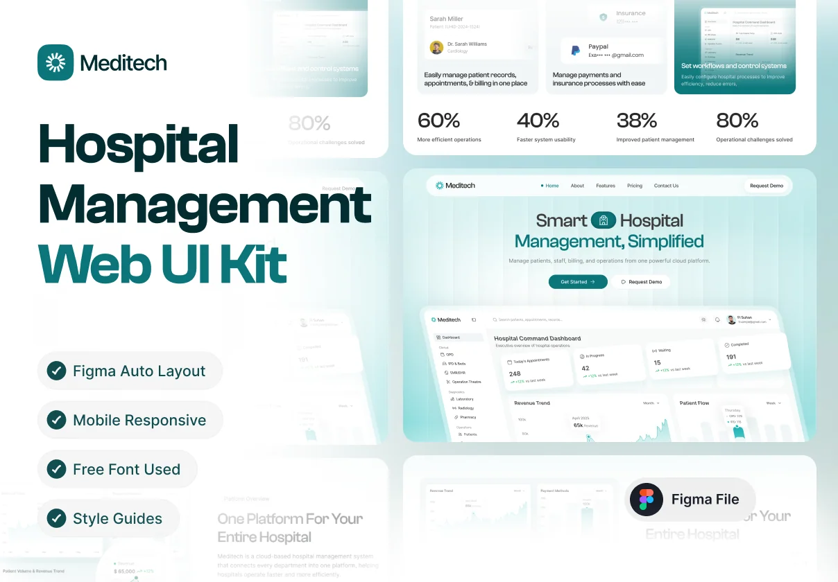 Meditech – Hospital Management Web UI Kit