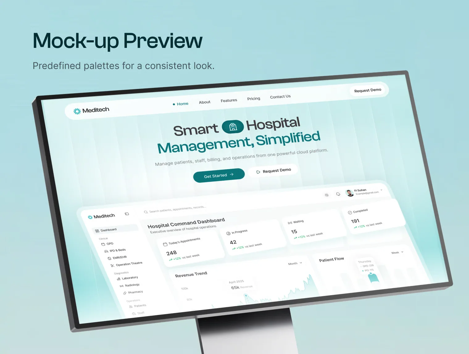Meditech – Hospital Management Web UI Kit 5