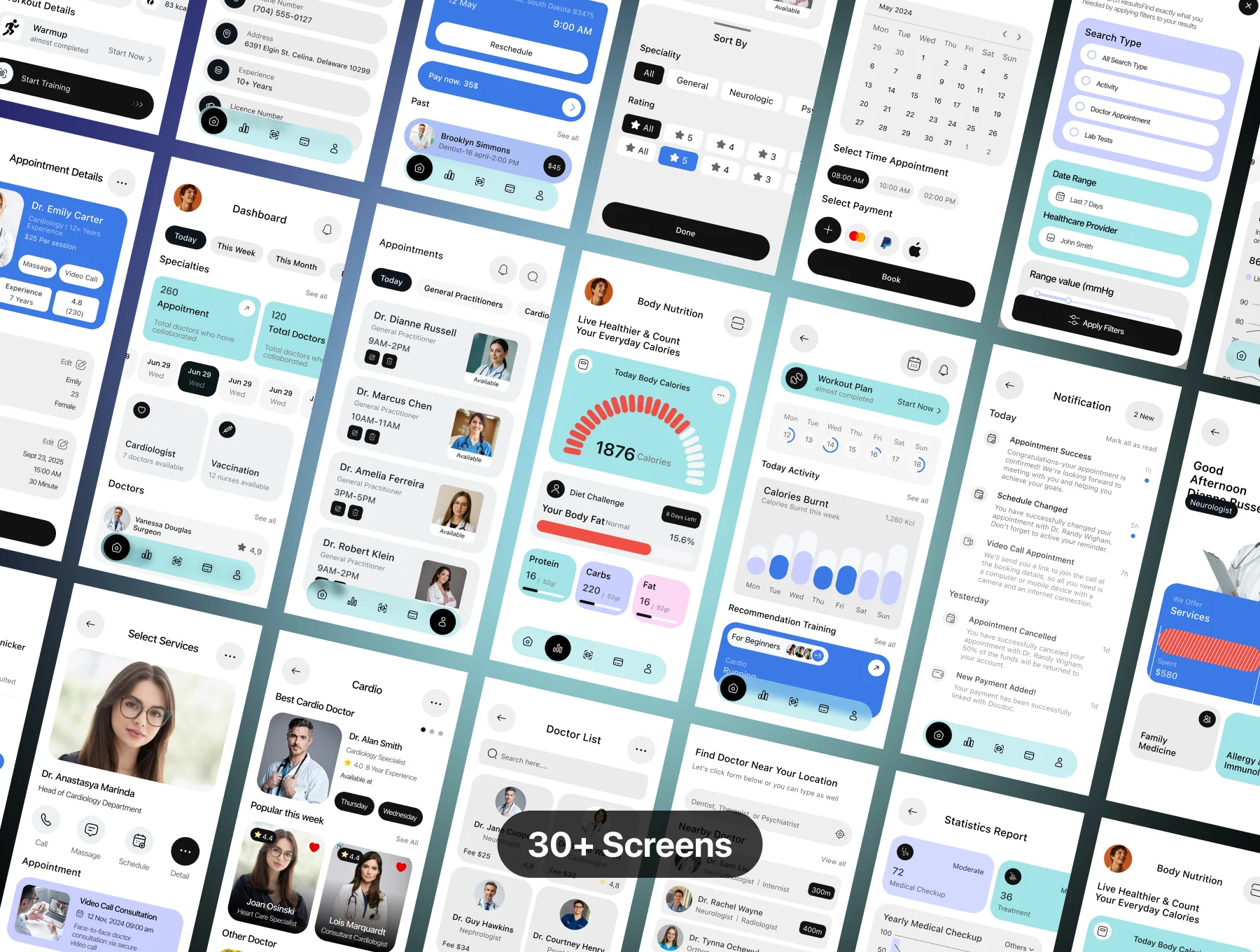 MediTrack – Healthcare & Doctor Appointment UI Kit 4