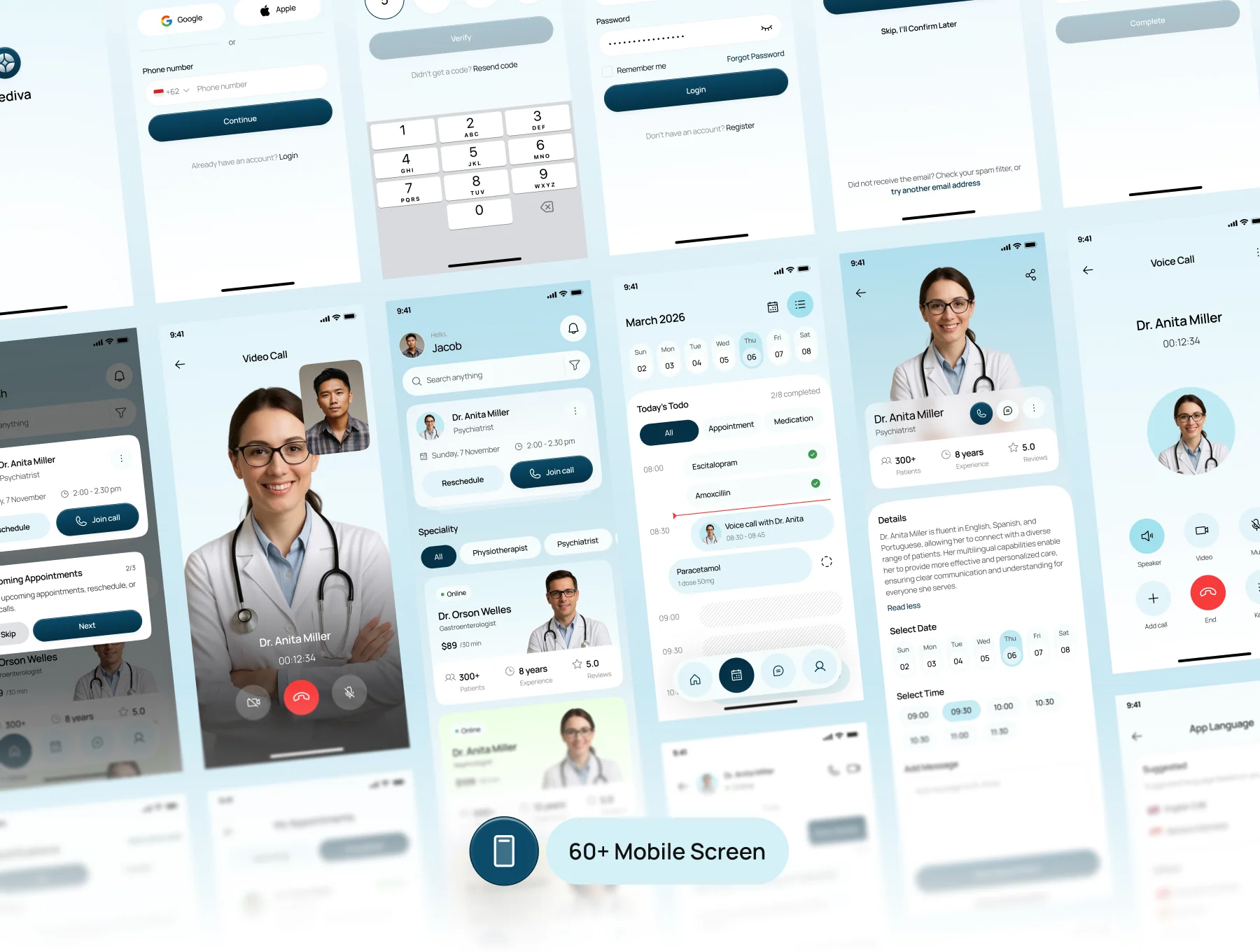 Mediva - Medical Mobile App UI Kit 3