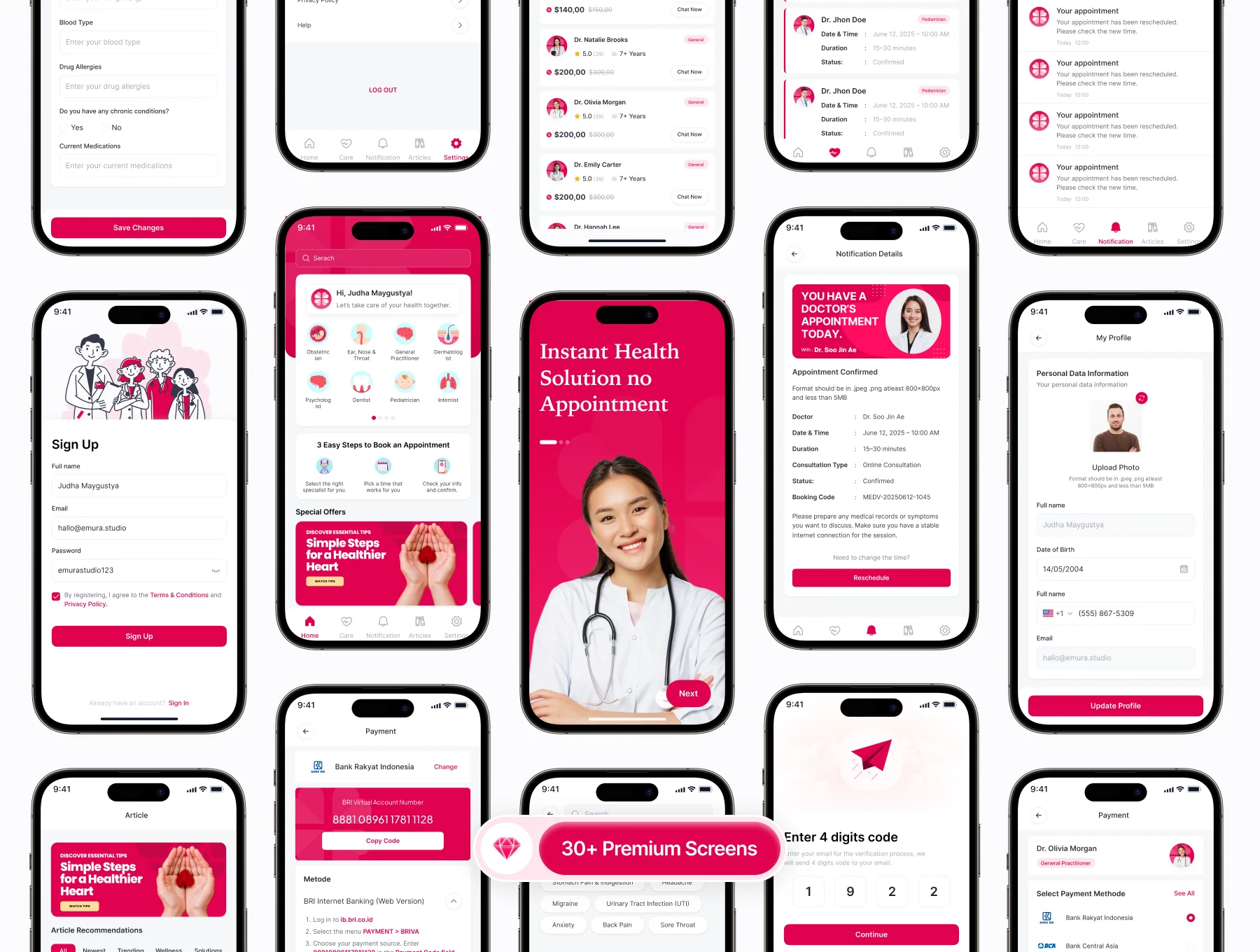 Mediverse – Medical Consultation App UI Kit 5