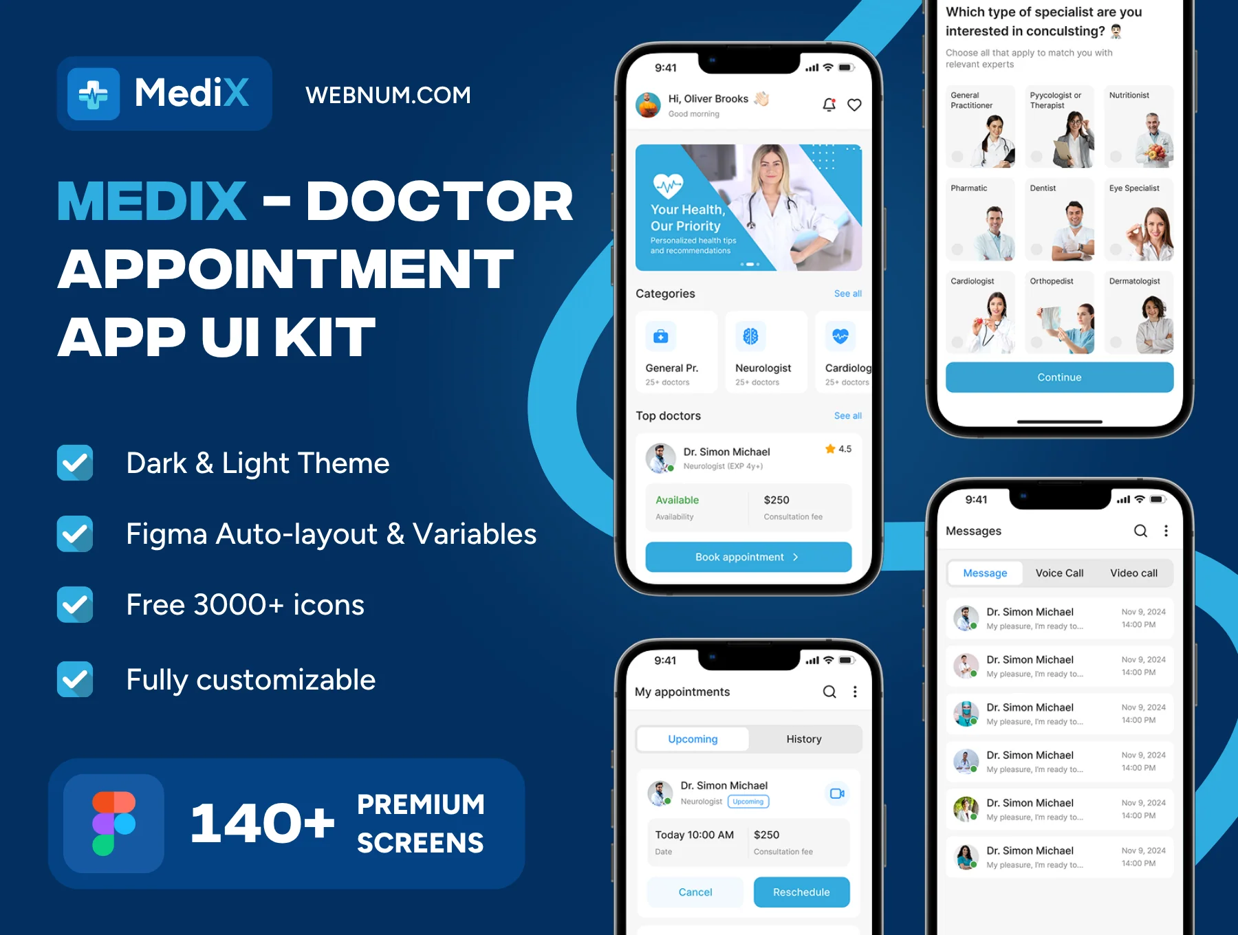 Medix - Doctor Appointment App Ui Kit