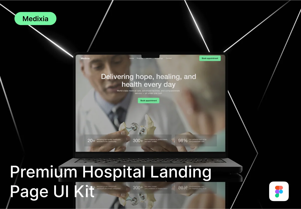 Medixia - Premium Hospital Landing Page UI Kit