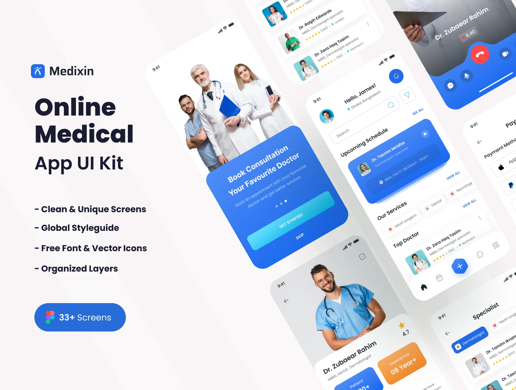 Medixin - Online Medical App UI Kit