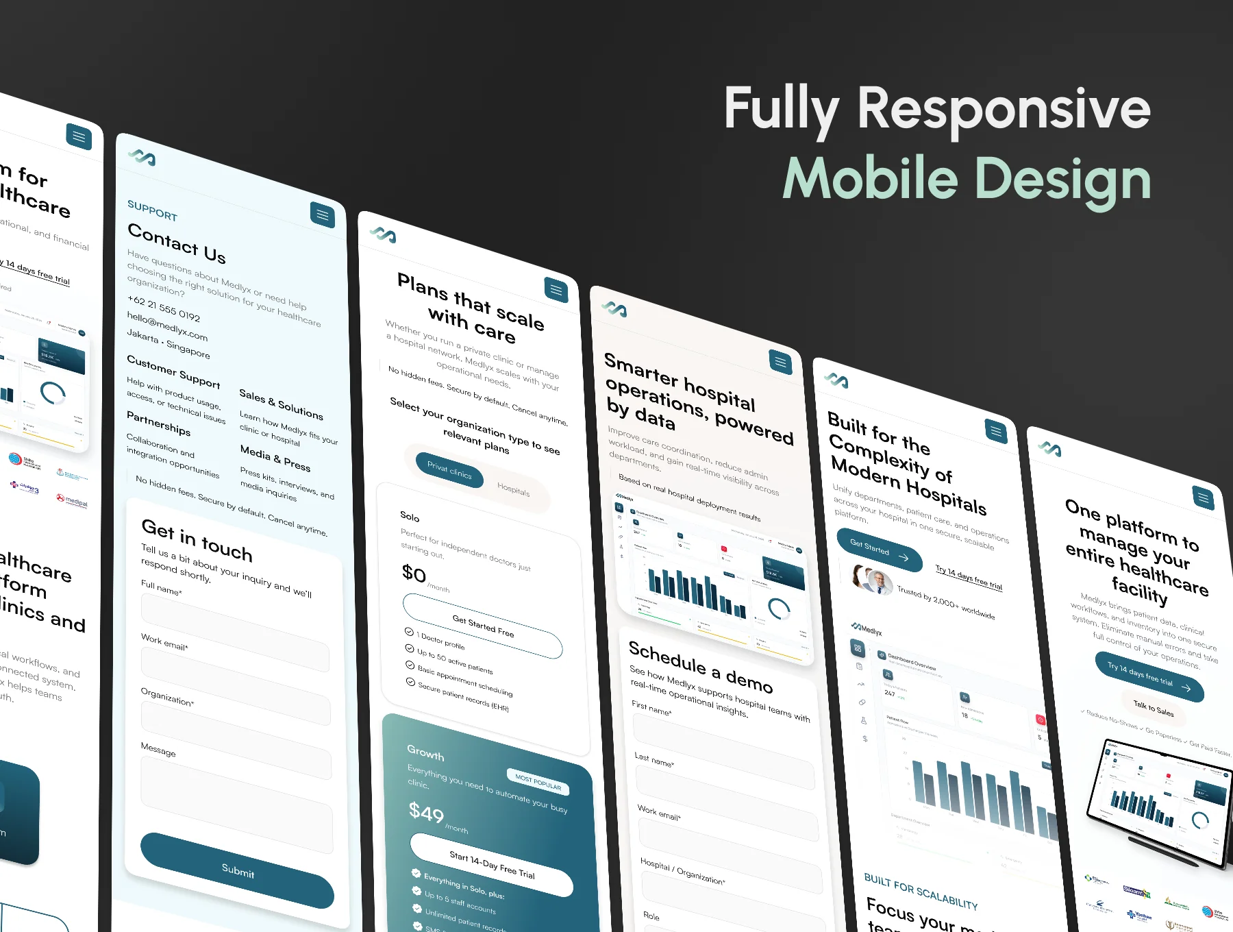 Medlyx — Modern Healthcare SaaS Landing Page Builder 7
