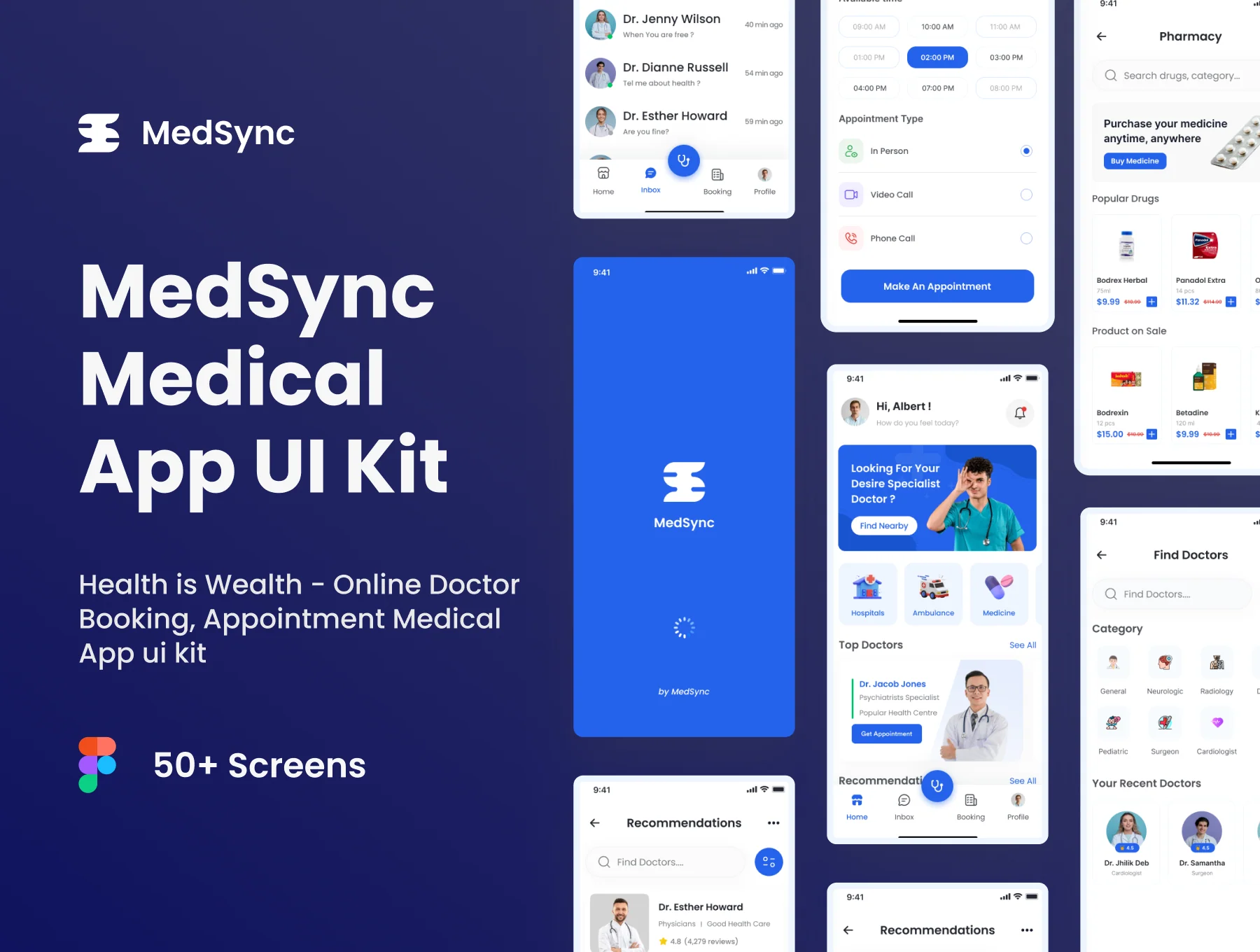 MedSync - Medical App UI Kit