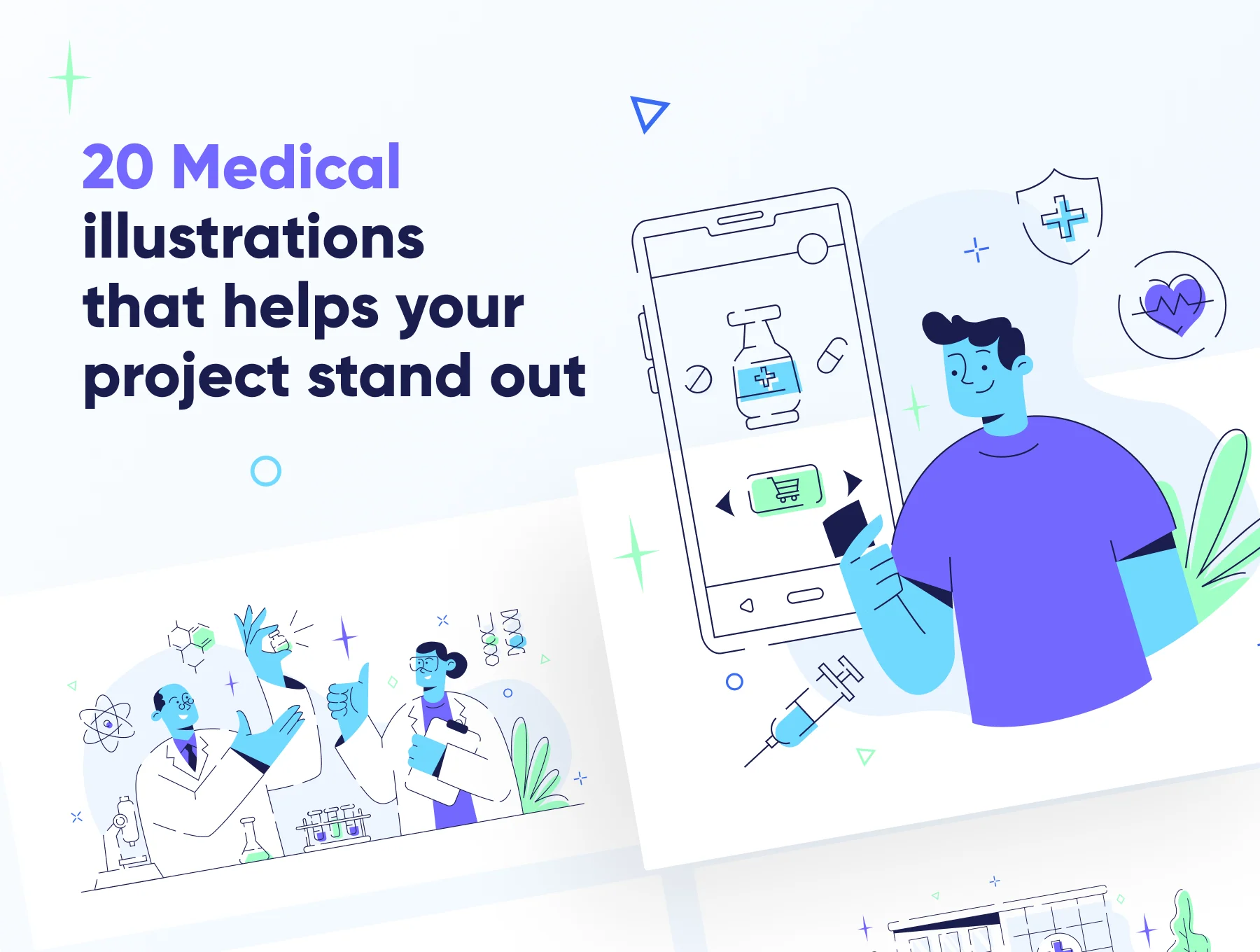 Medtechy - Medical & Healthcare Illustration Set 2