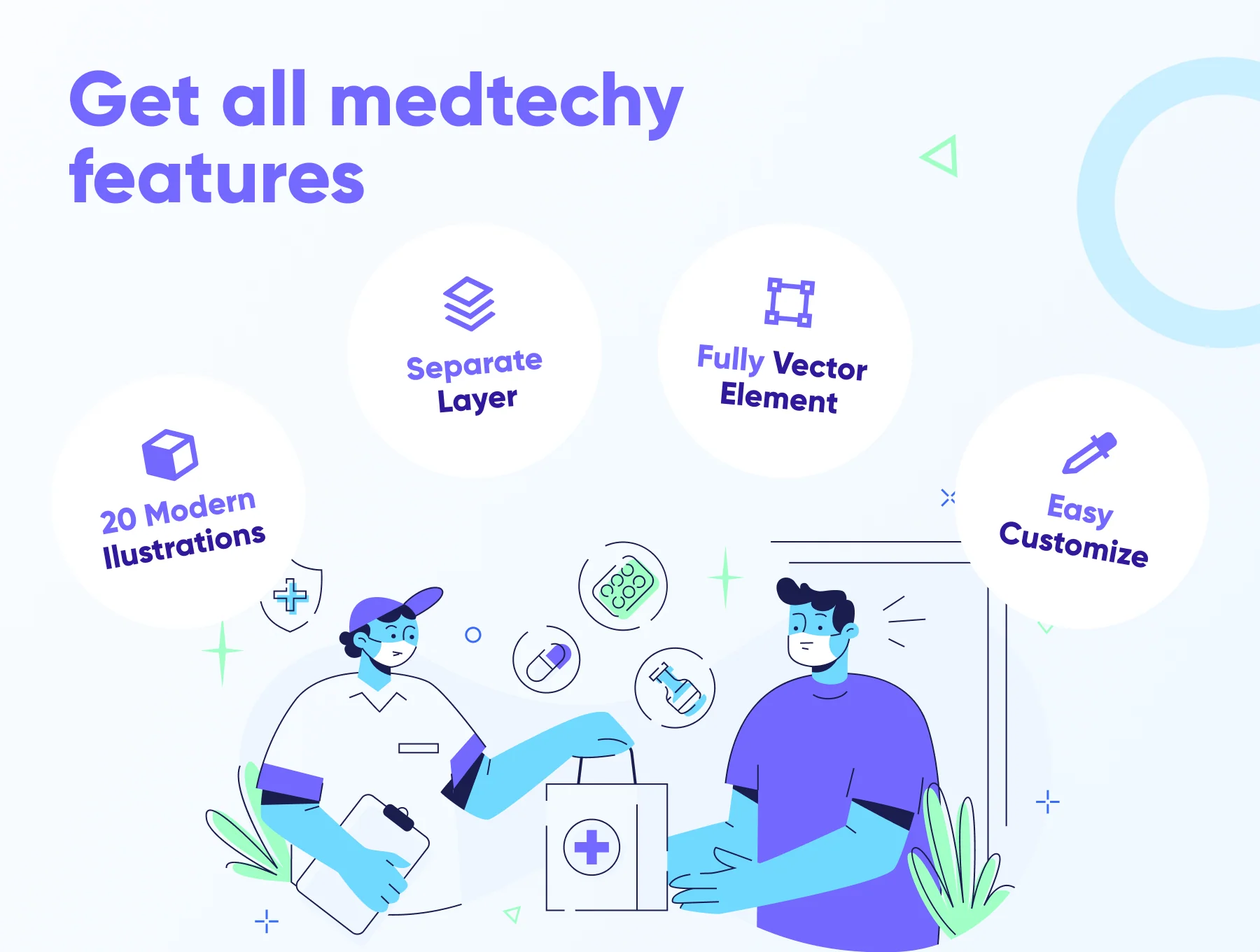 Medtechy - Medical & Healthcare Illustration Set 3