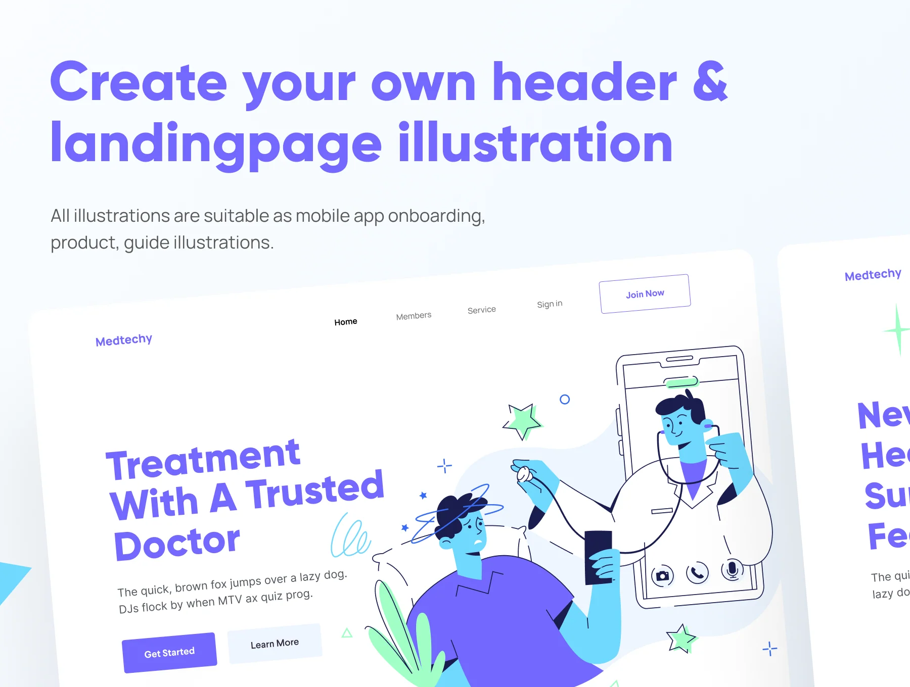 Medtechy - Medical & Healthcare Illustration Set 6
