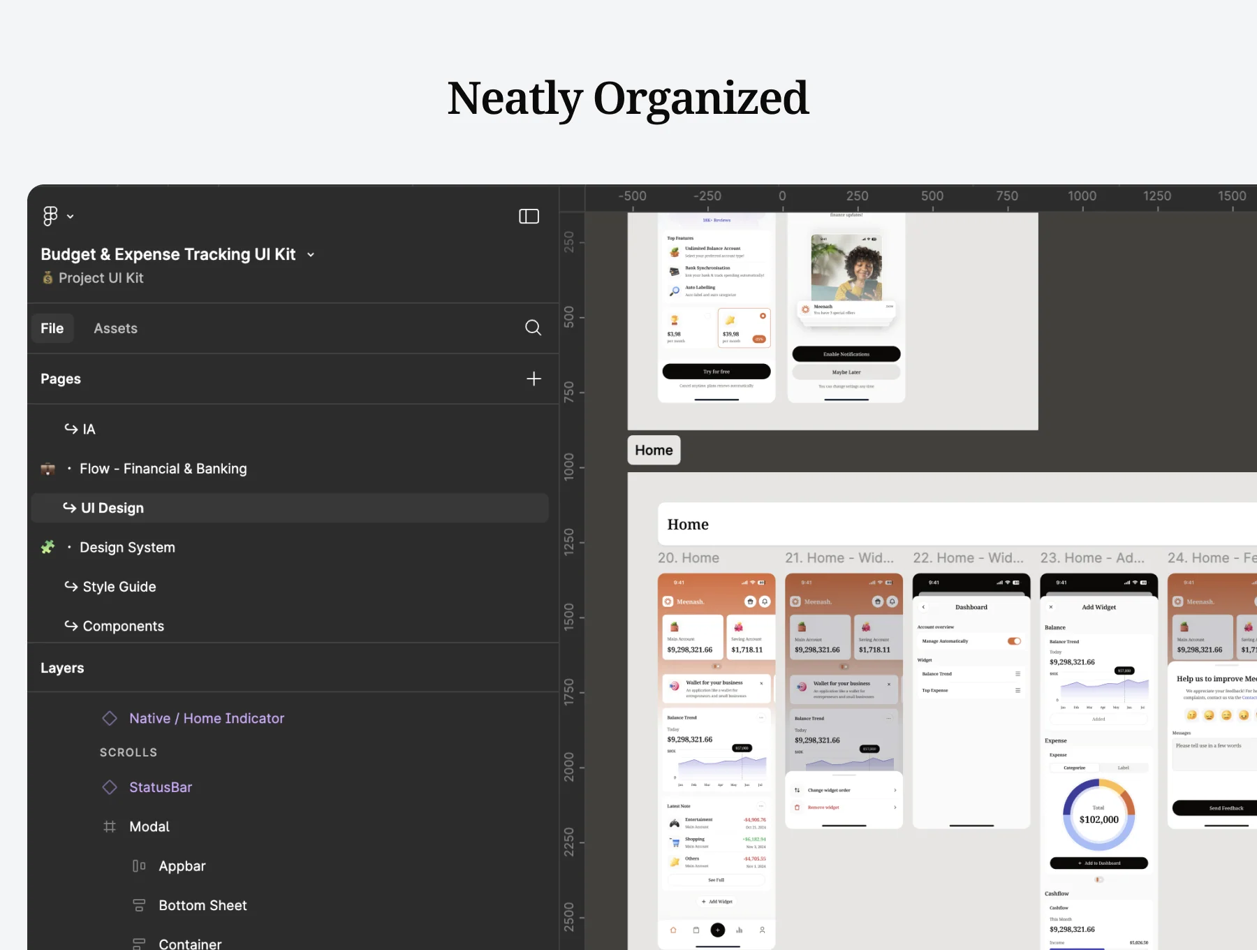 Meenash - Budget & Expense Tracker UI Kit 5