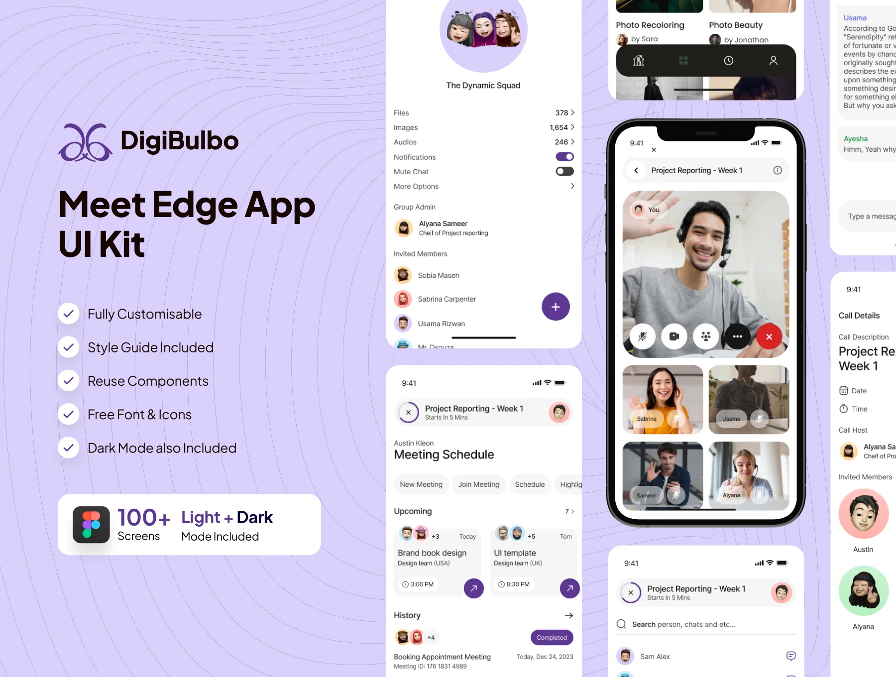 Meet Edge - Online Meeting App UI Kit