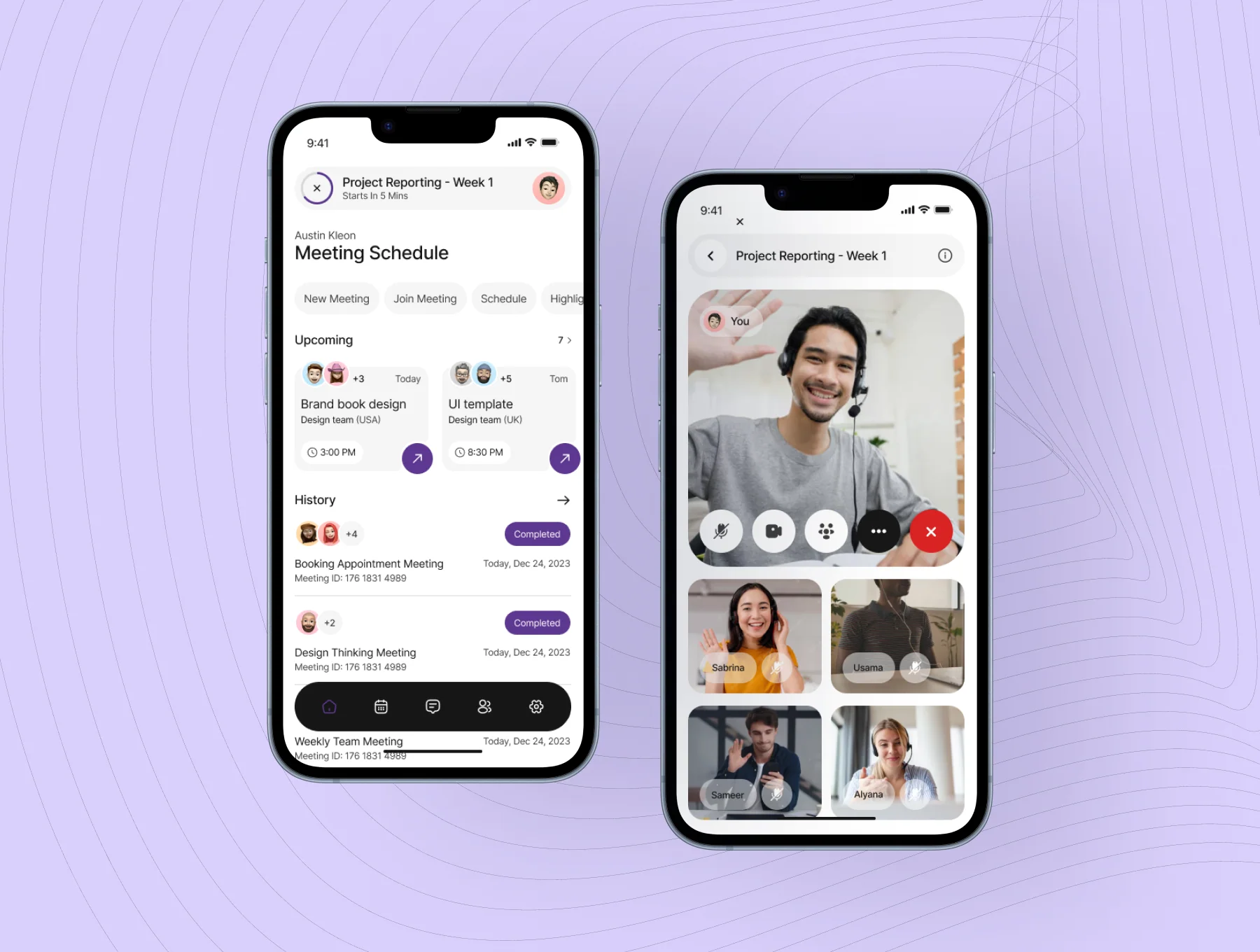 Meet Edge - Online Meeting App UI Kit 4