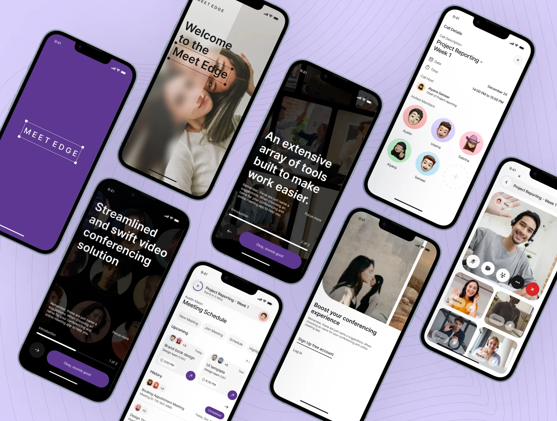 Meet Edge - Online Meeting App UI Kit 6
