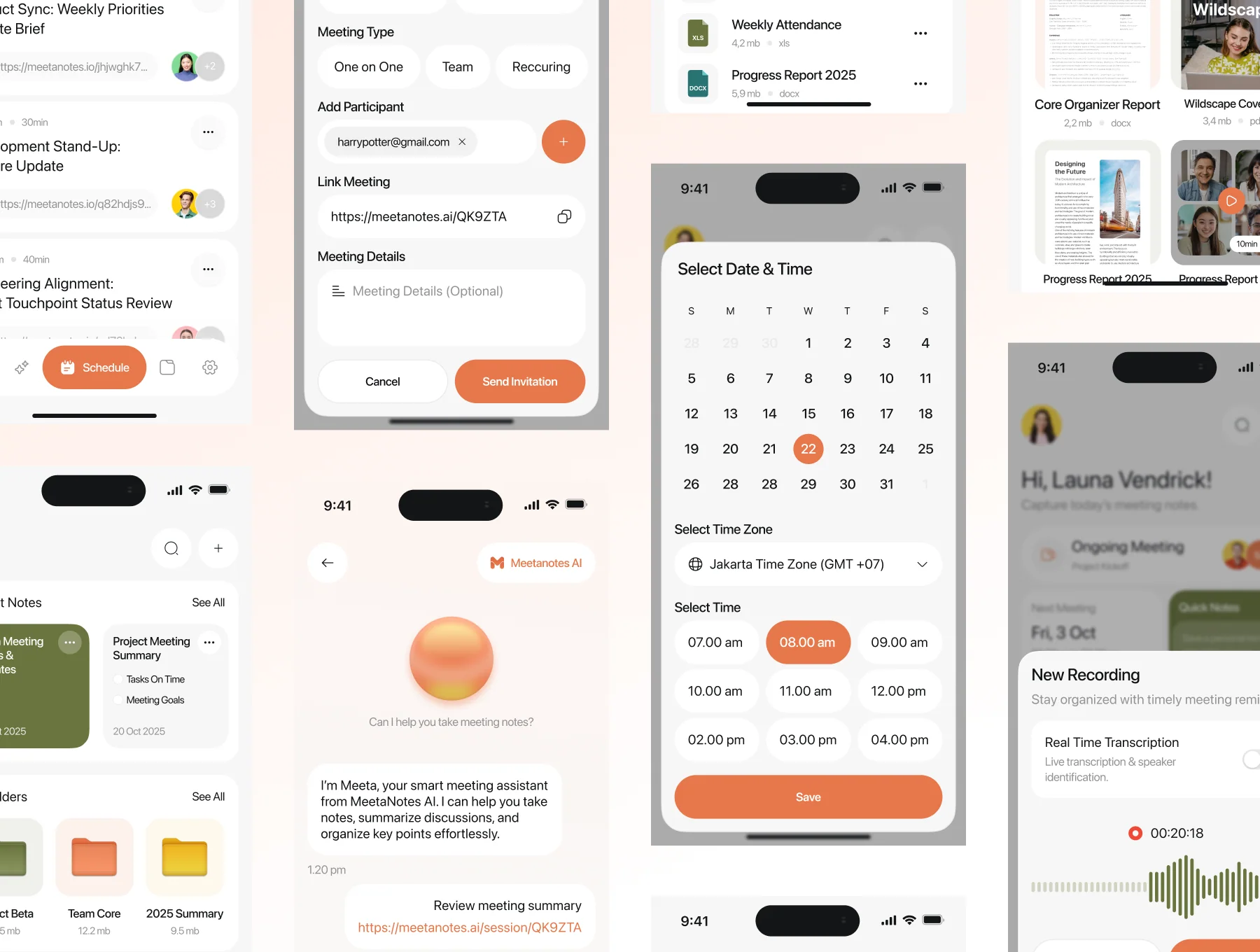 Meetanotes - AI meeting note taker Mobile app 7