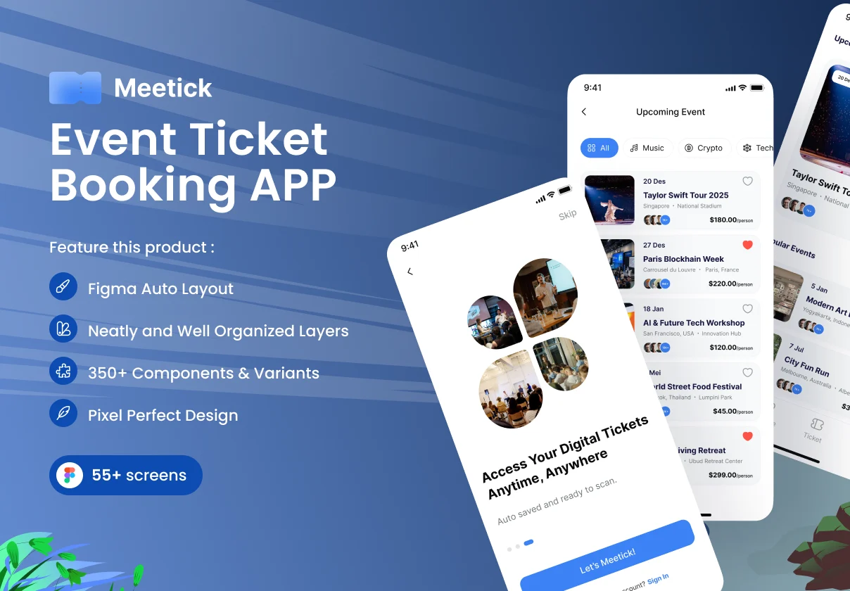 Meetick - Event Ticket Booking App