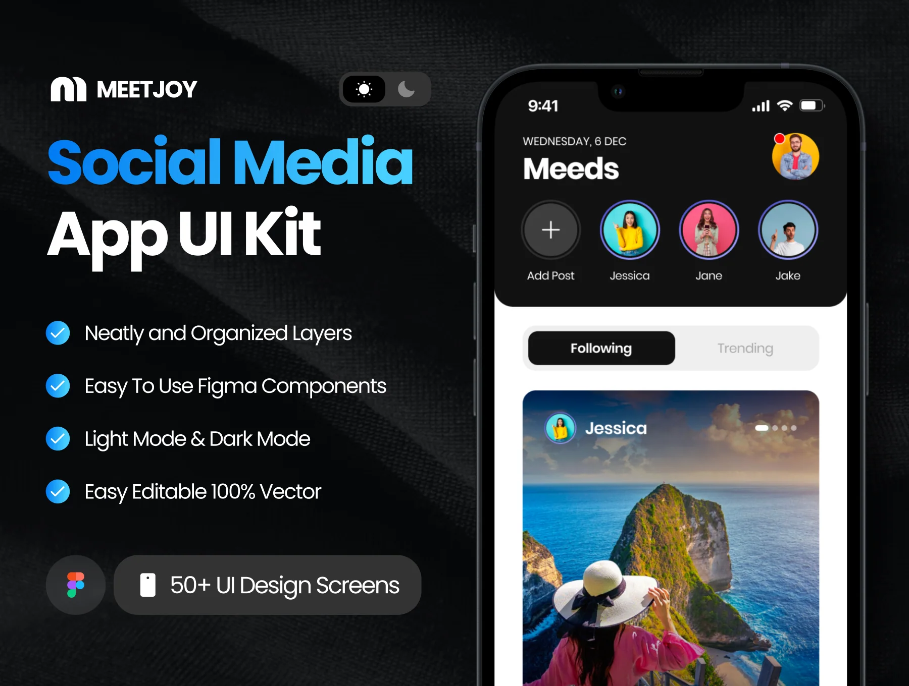 MeetJoy - Social Media App UI Kit