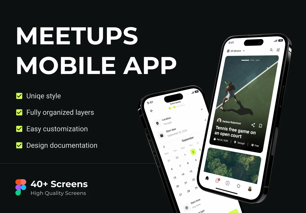 Meetups mobile app - Friday