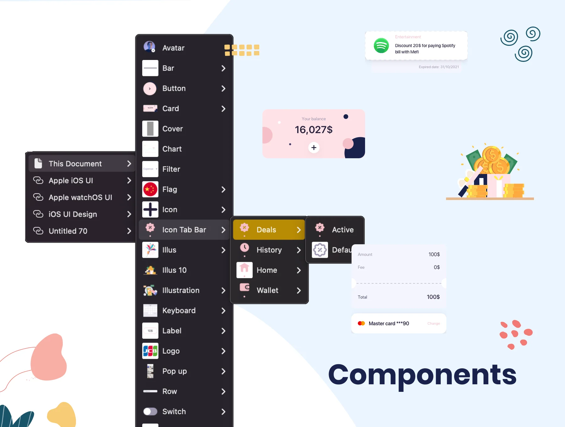 MeFi - E-wallet App UI Kit 4