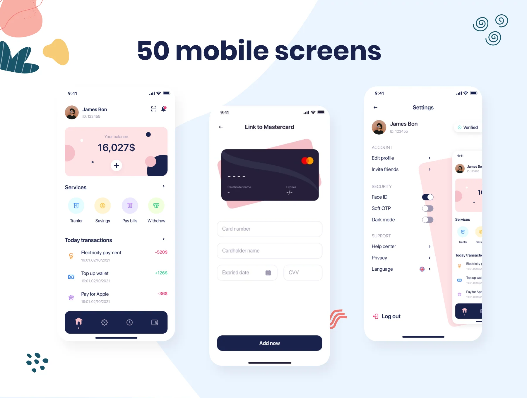 MeFi - E-wallet App UI Kit 5