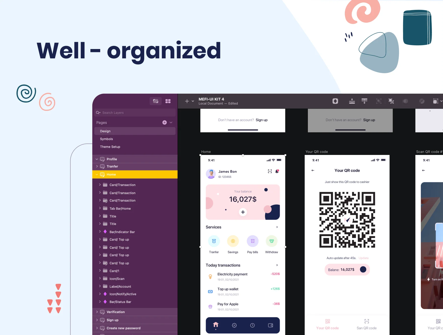 MeFi - E-wallet App UI Kit 6
