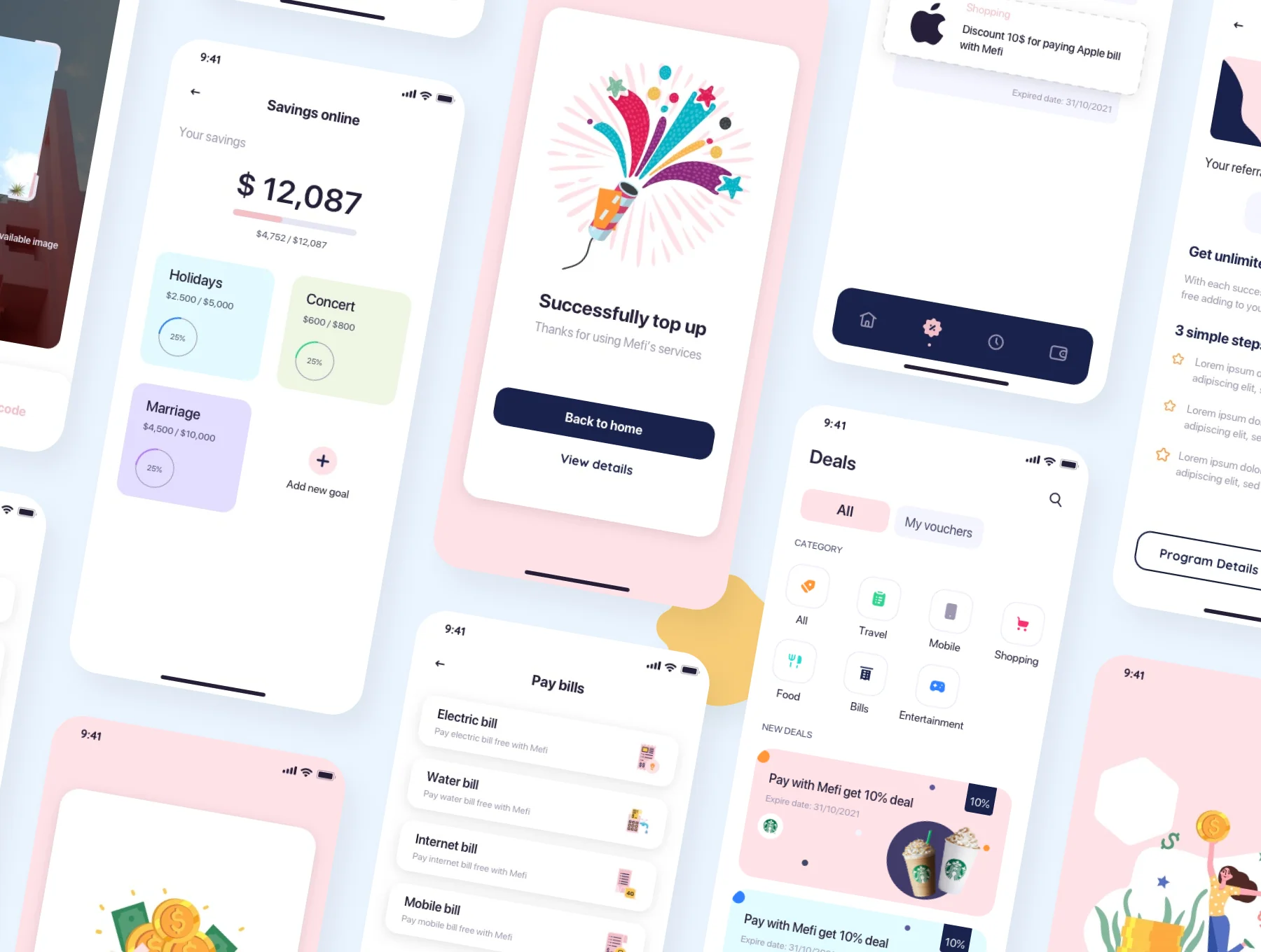 MeFi - E-wallet App UI Kit 7