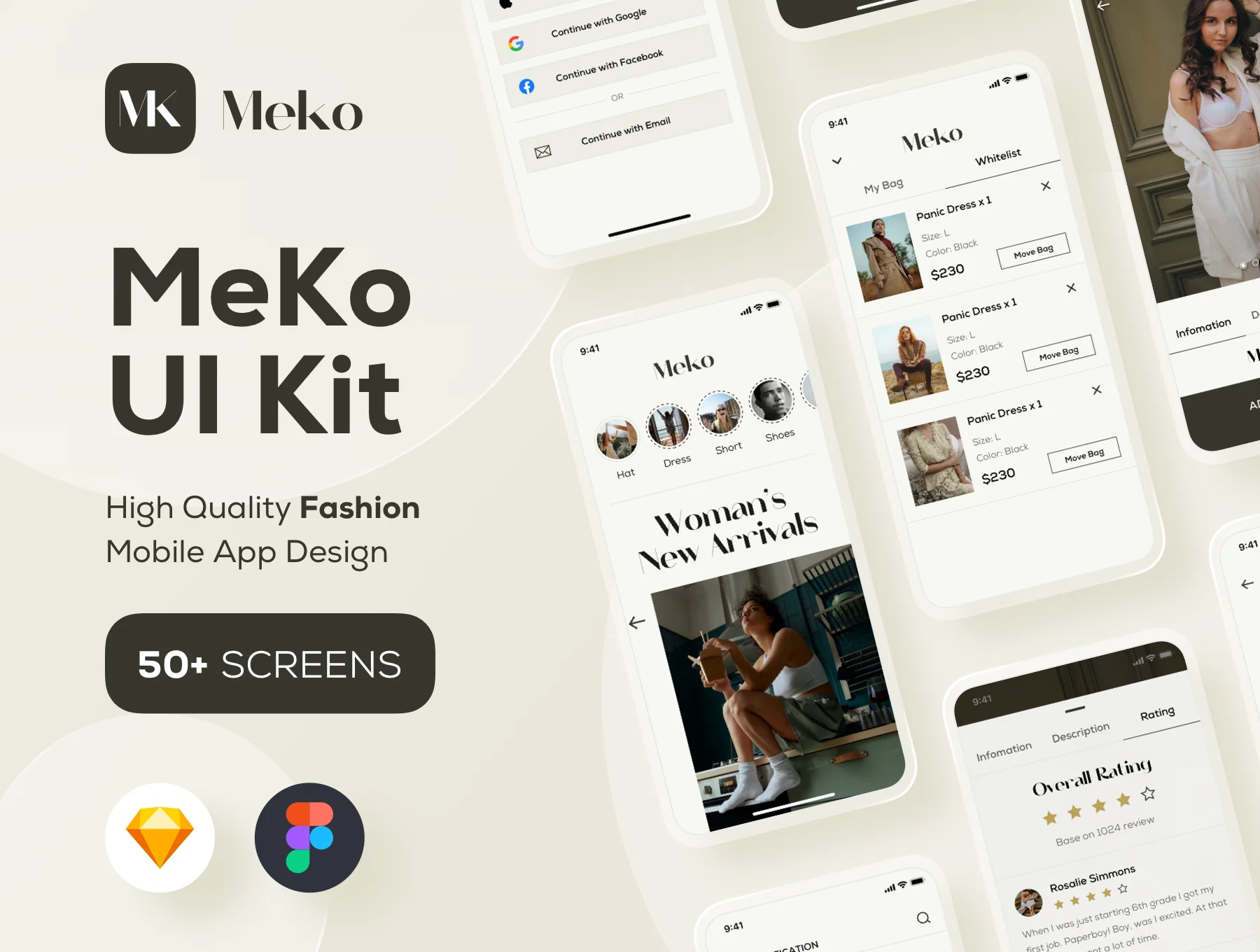 Meko Fashion UI Kits