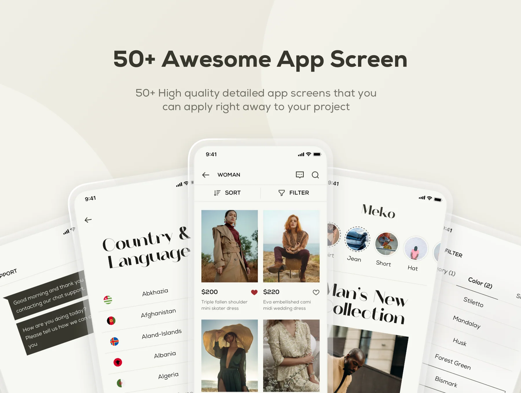 Meko Fashion UI Kits 2