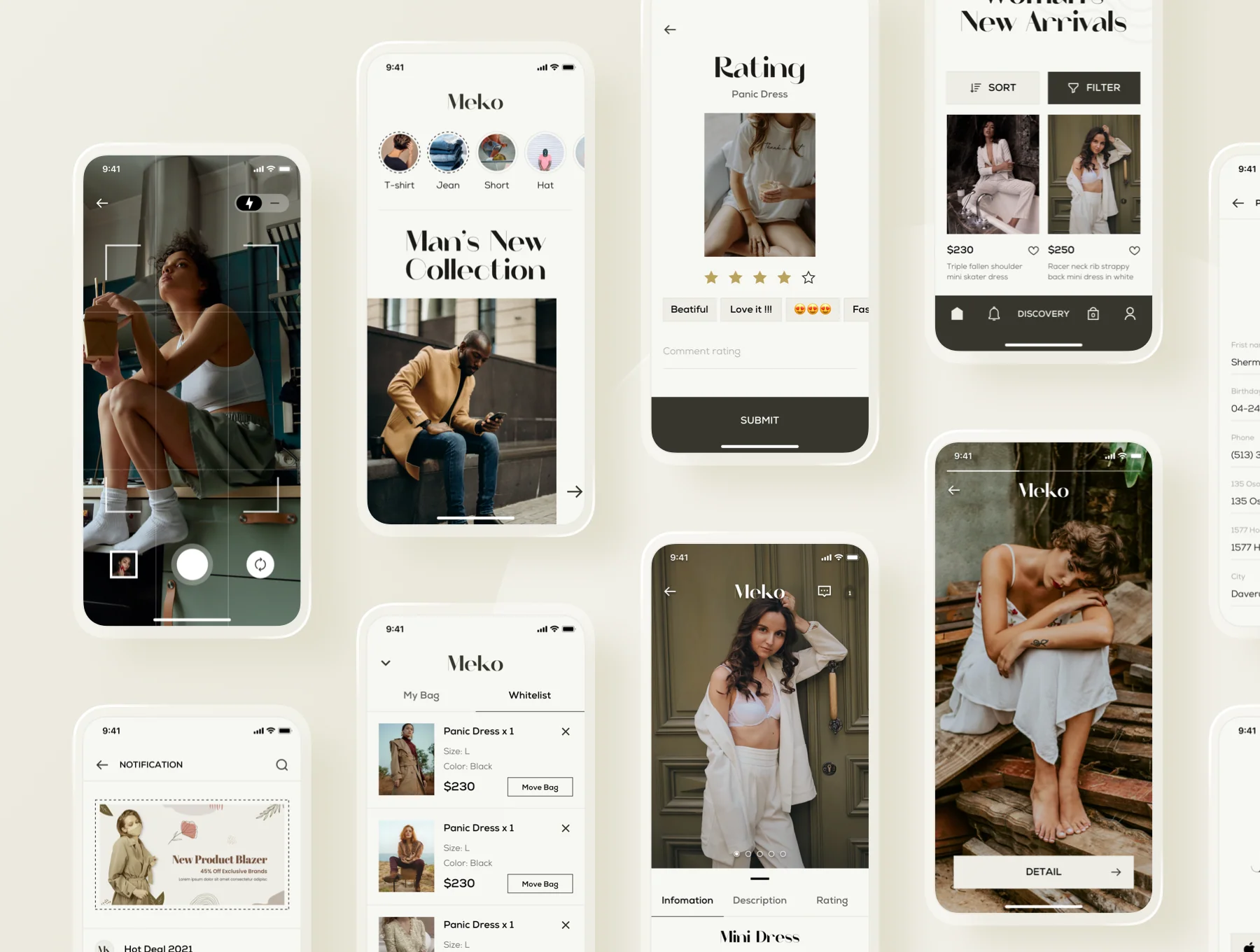 Meko Fashion UI Kits 3