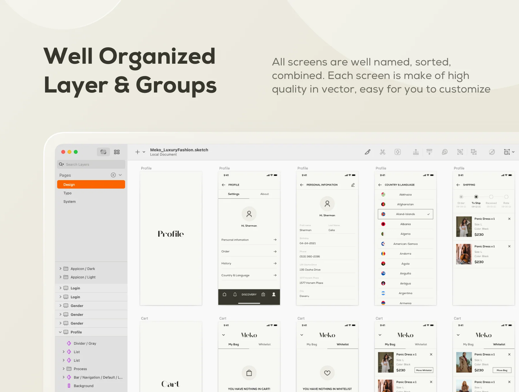 Meko Fashion UI Kits 4