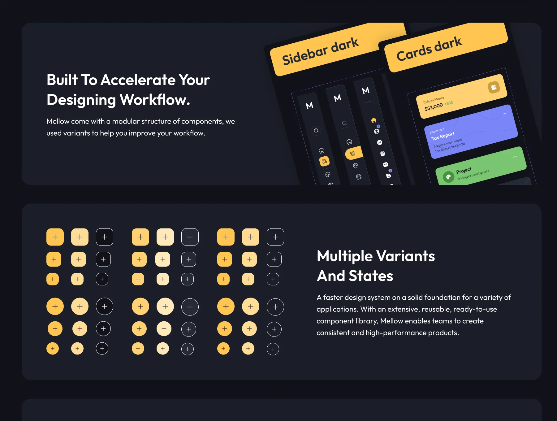 Mellow UI – Figma Design System 6