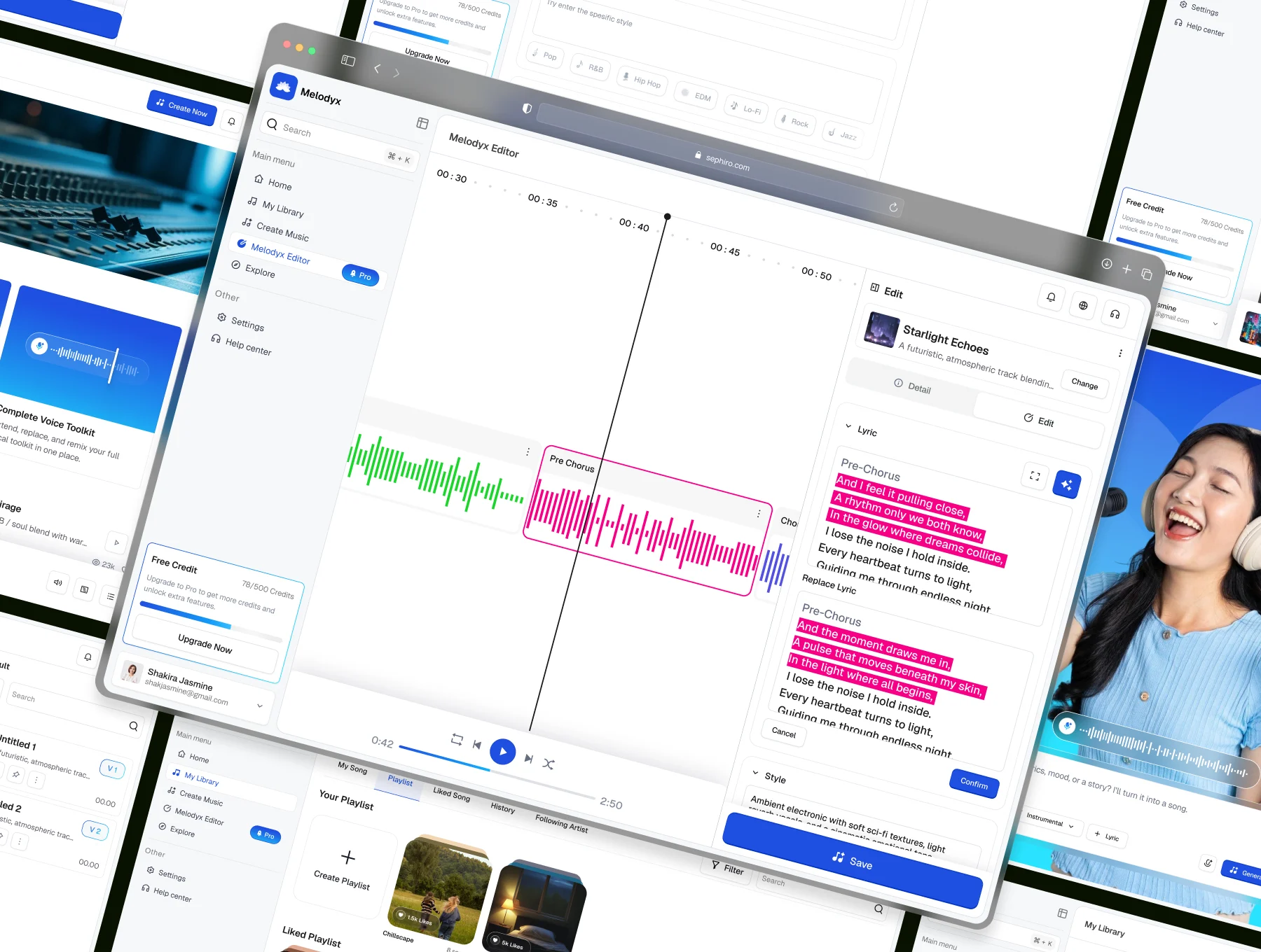 Melodyx – AI Generate Music Website UI Kit 7