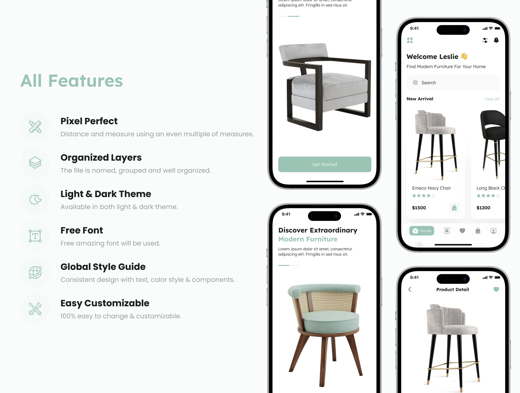 Melta - Ecommerce Furniture App UI Kit 2