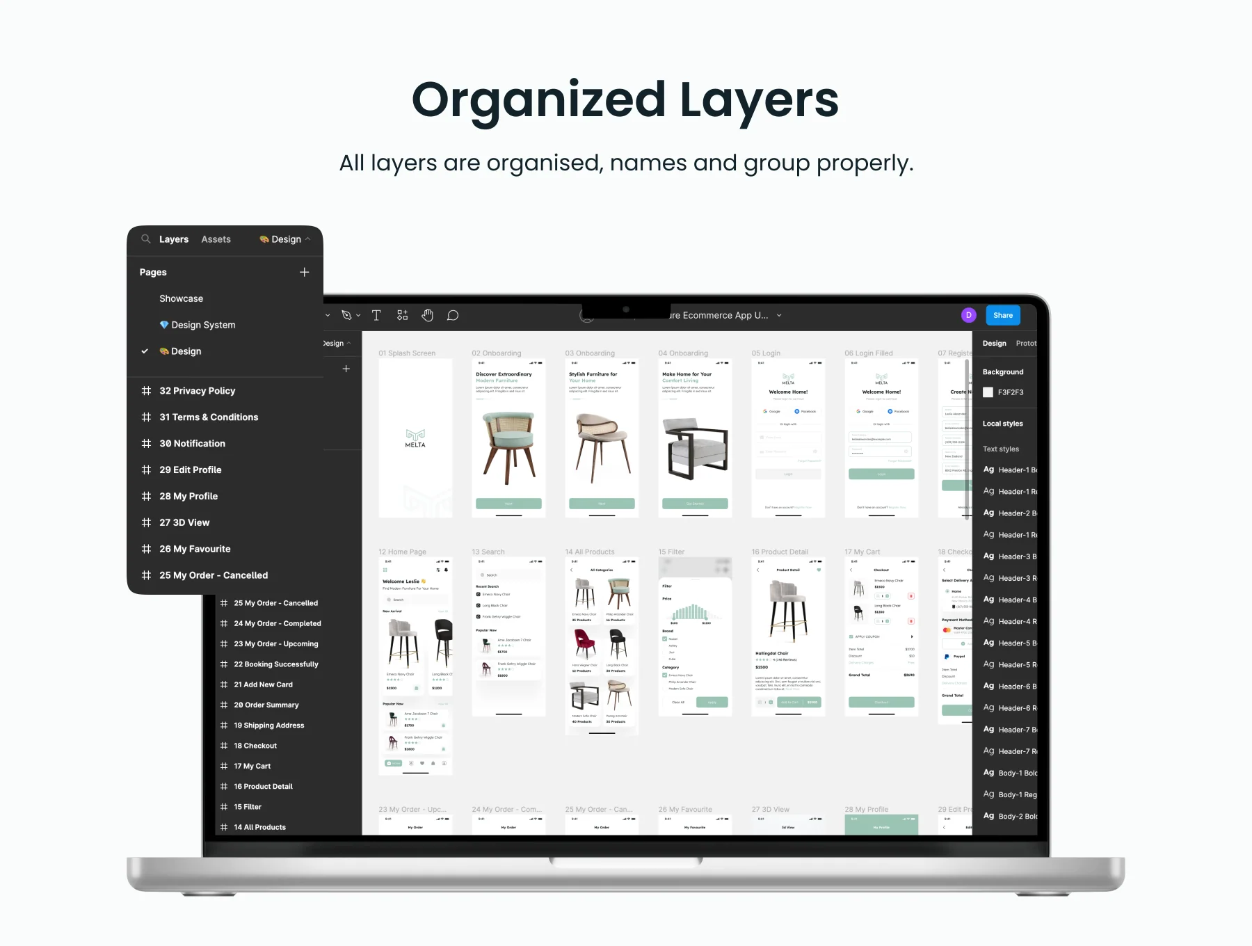 Melta - Ecommerce Furniture App UI Kit 3