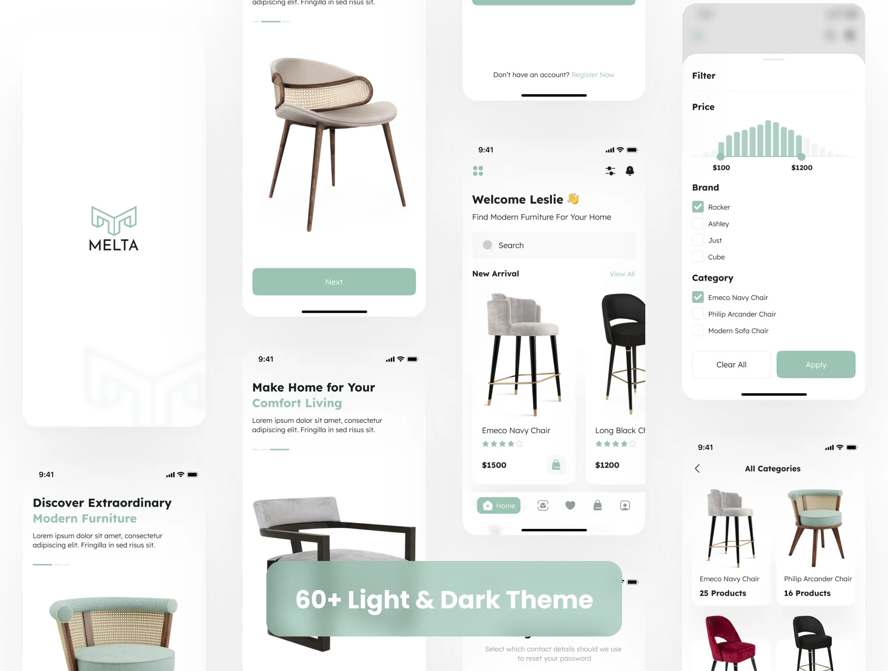 Melta - Ecommerce Furniture App UI Kit 5