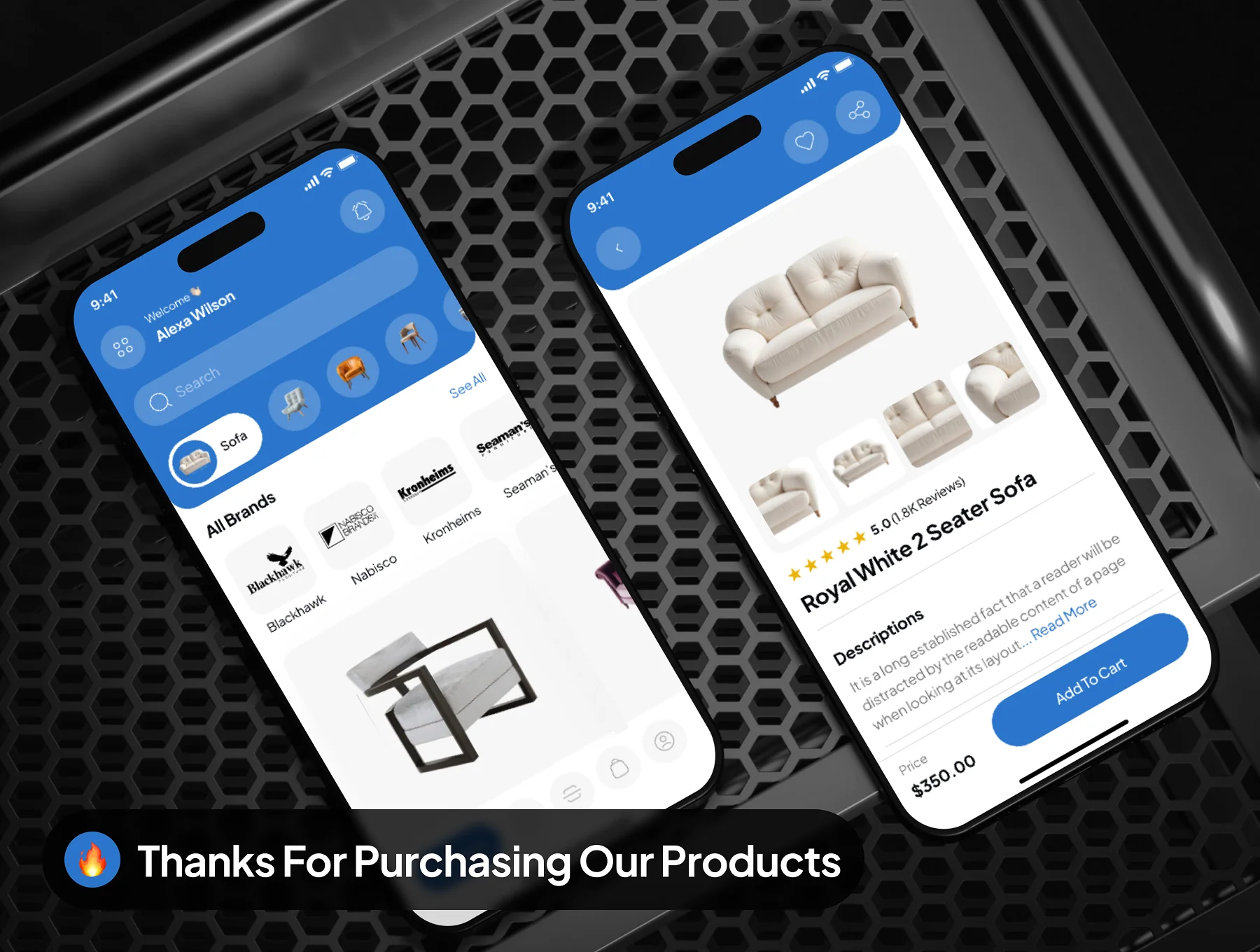 Melta - Furniture Ecommerce App UI Kit 10